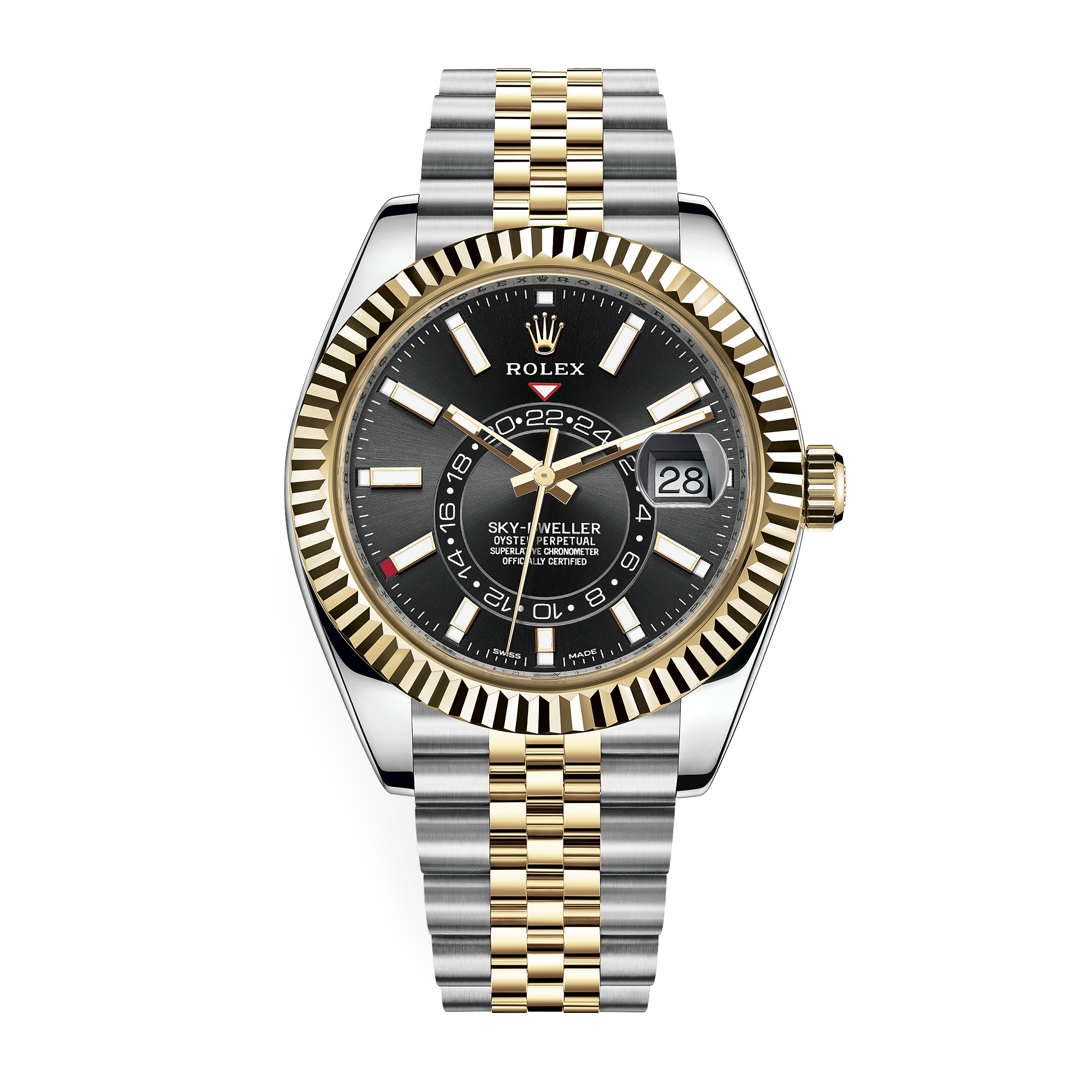 Sky-Dweller Yellow Gold & Steel Black Dial 42mm Product Image