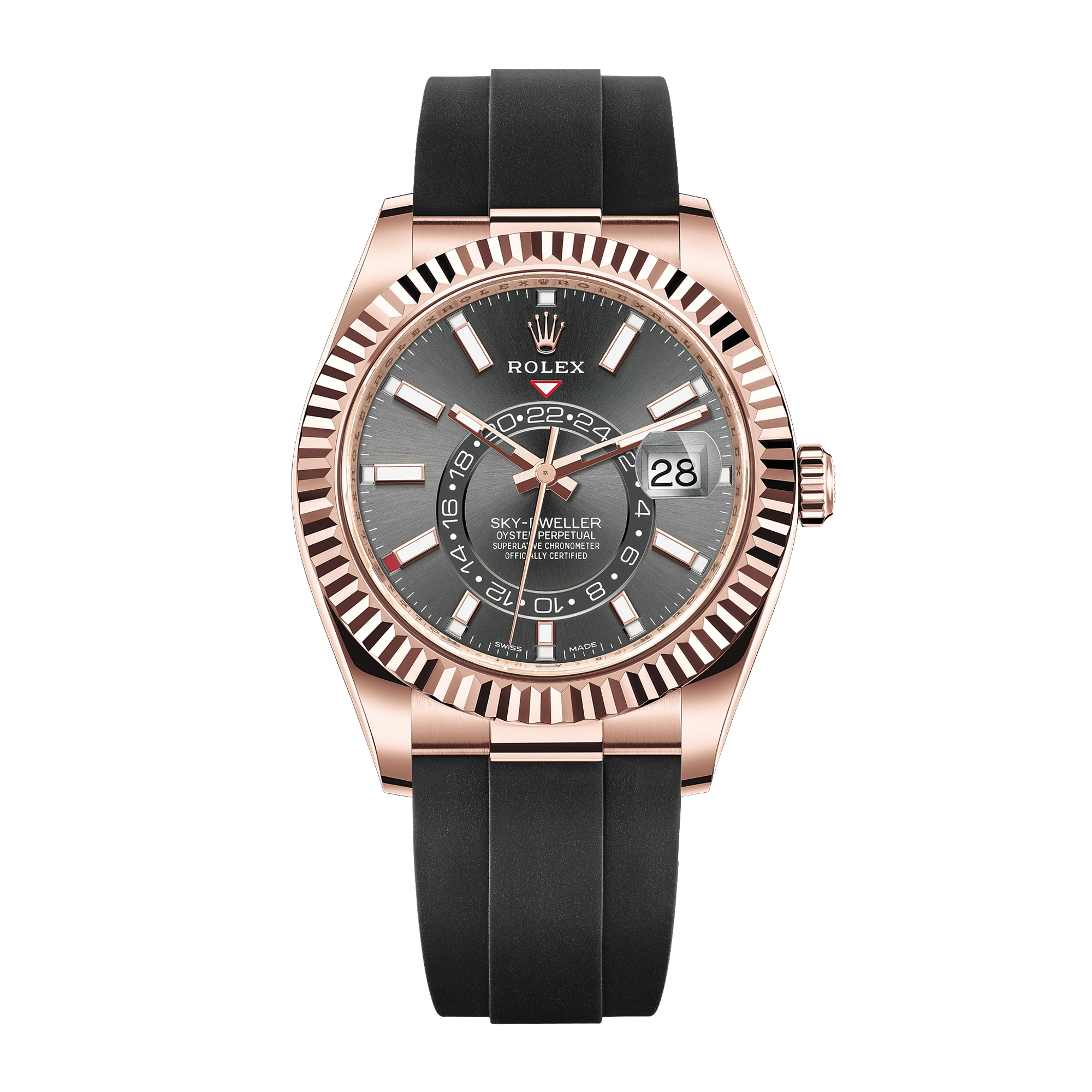 Sky-Dweller Rose Gold Oysterflex Grey Dial 42mm Product Image