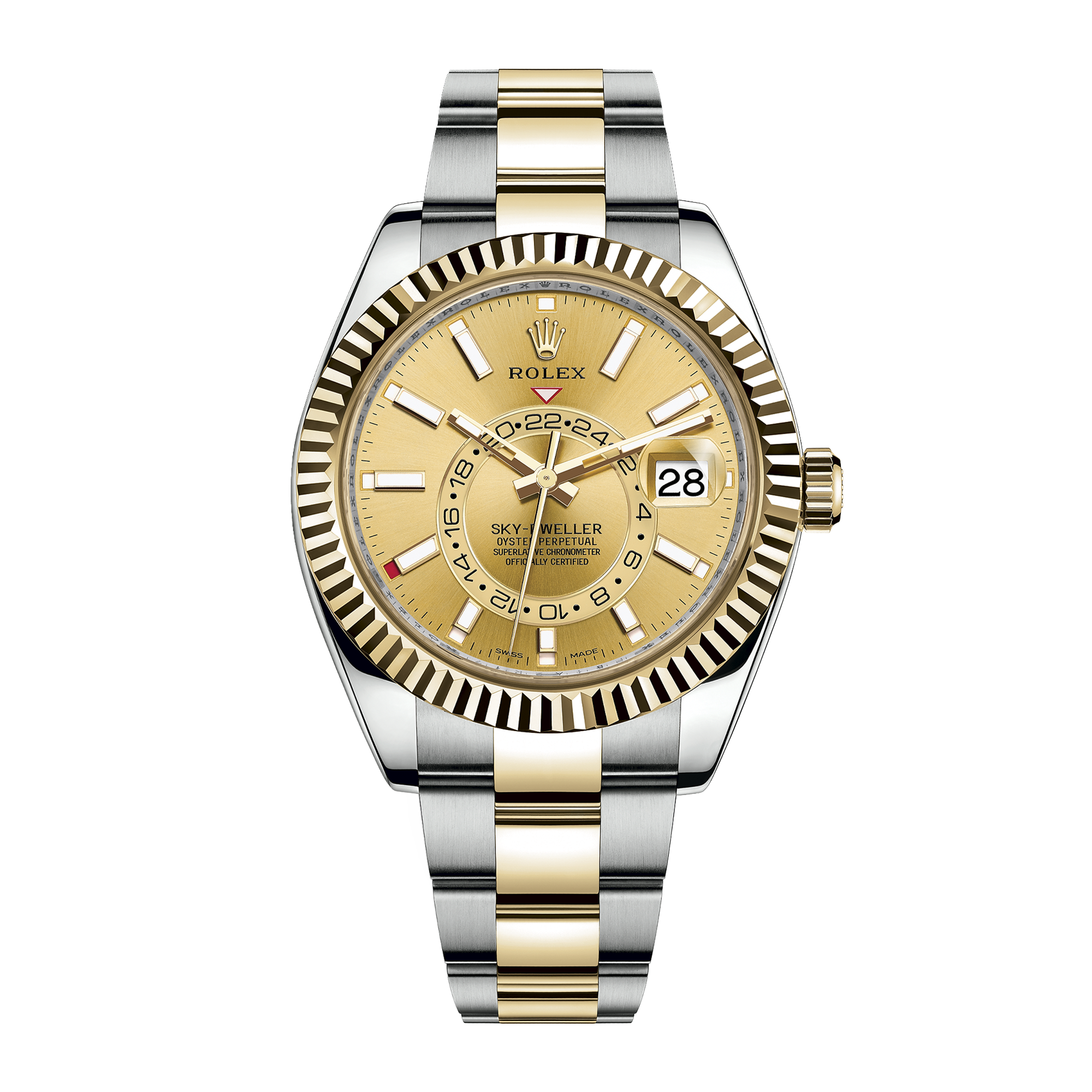 Sky-Dweller Yellow Gold & Steel Champagne Dial 42mm Product Image