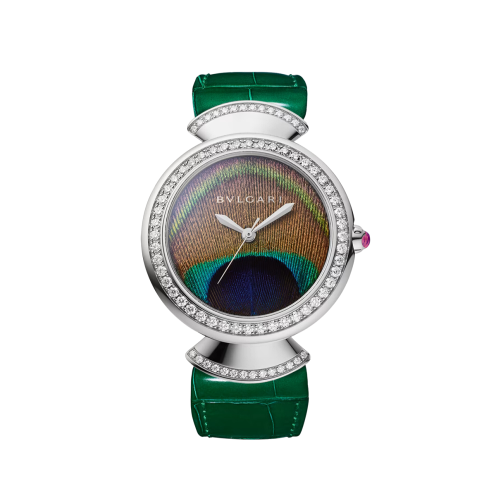 Divas' Dream White Gold Diamond Peacock-Feather Dial 37mm Product Image