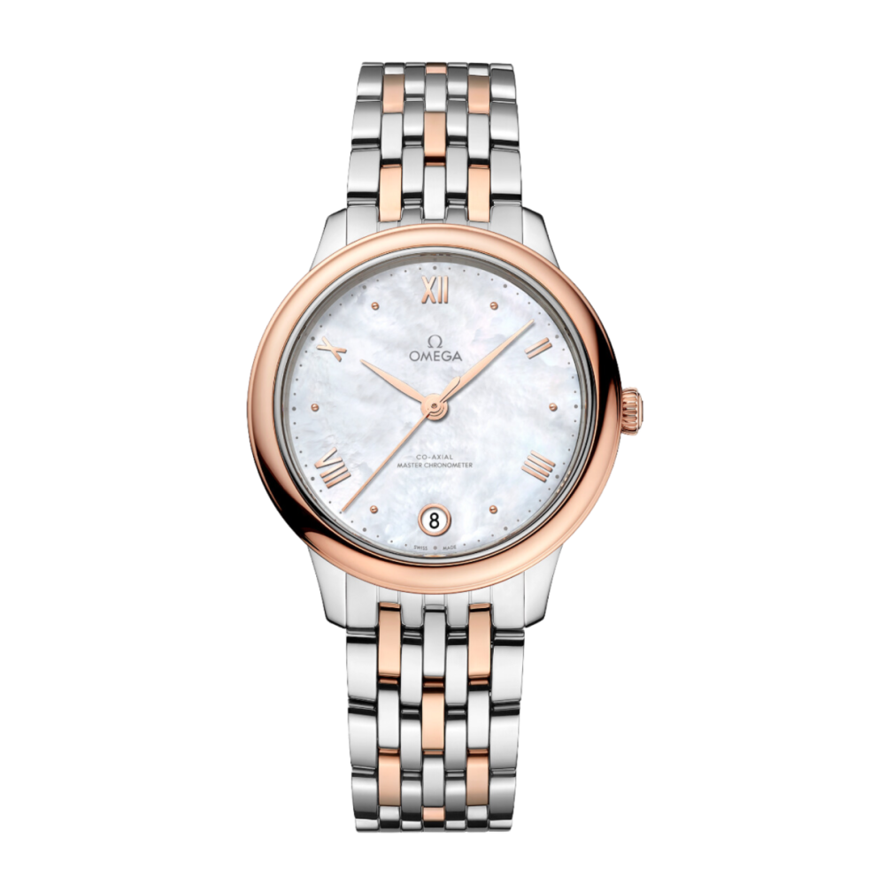 De Ville Chronometer Rose Gold & Steel Mother of Pearl Dial 34mm Product Image