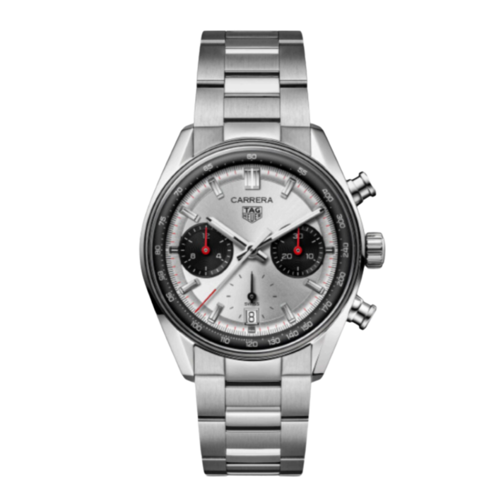 Carrera Chronograph Steel Silver Dial 39mm Product Image