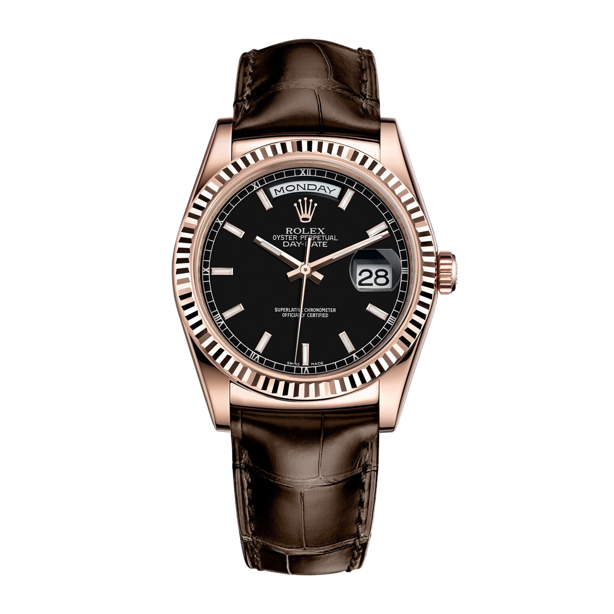 Day-Date 36 Rose Gold Black Dial 36mm Product Image