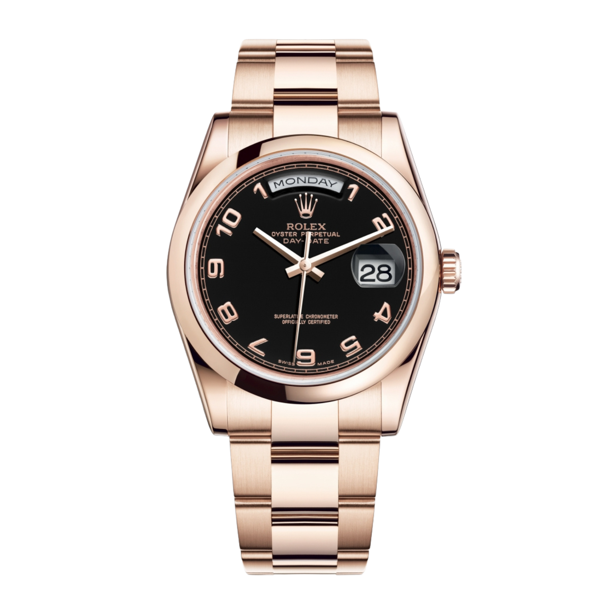 Day-Date 36 Rose Gold Black Dial 36mm Product Image