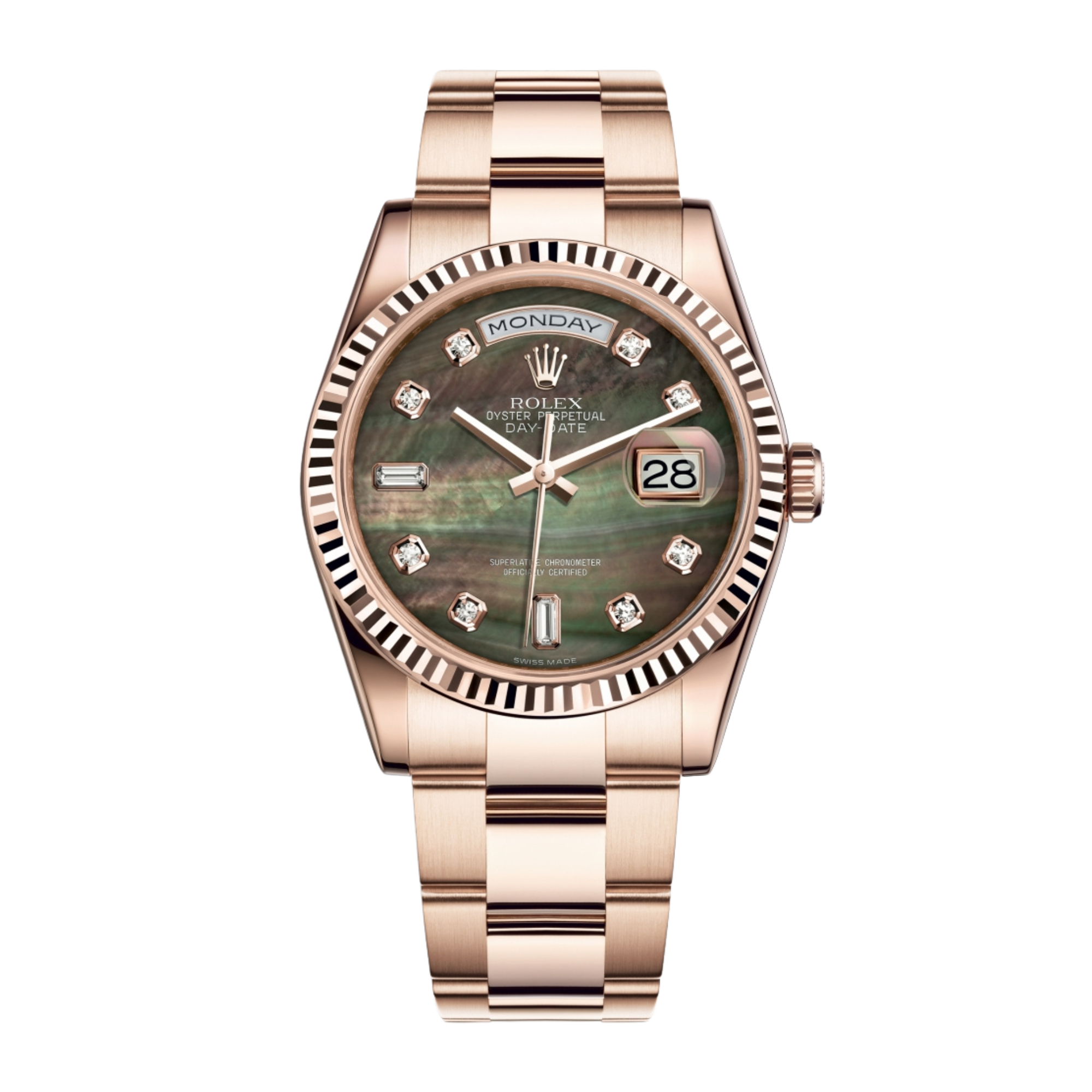 Day-Date 36 Rose Gold Black Mother of Pearl Dial Product Image