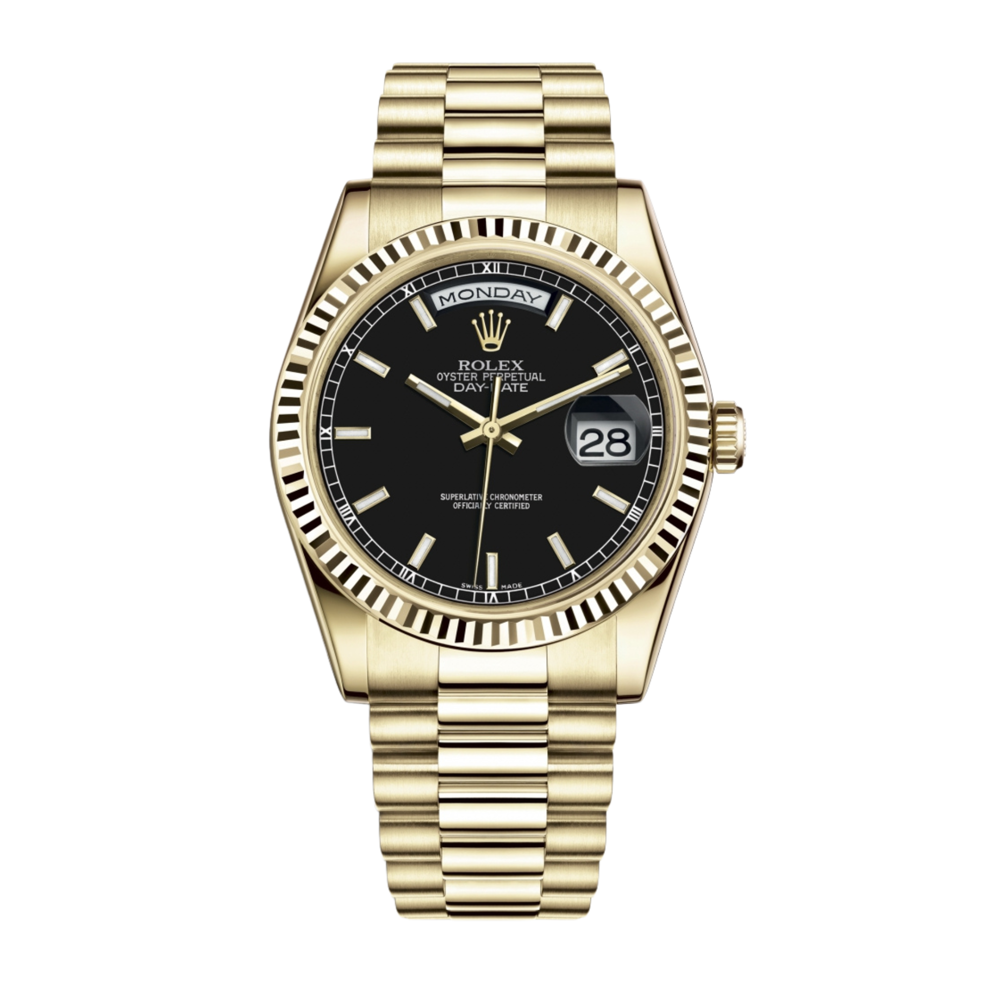 Day-Date 36 Yellow Gold Black Dial 36mm Product Image