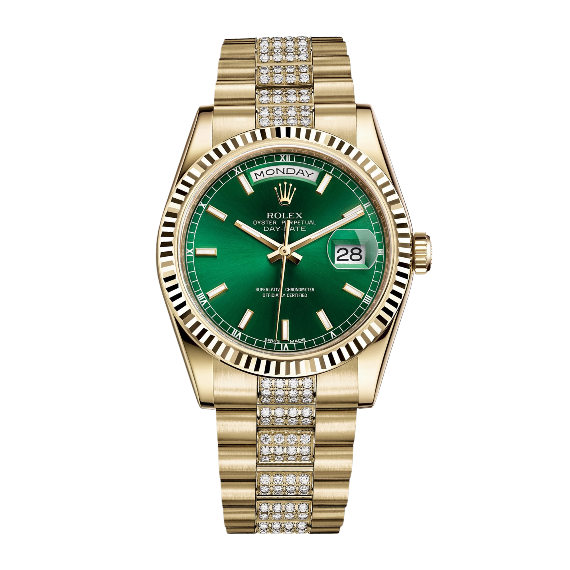 Day-Date 36 Yellow Gold Green Dial 36mm Product Image