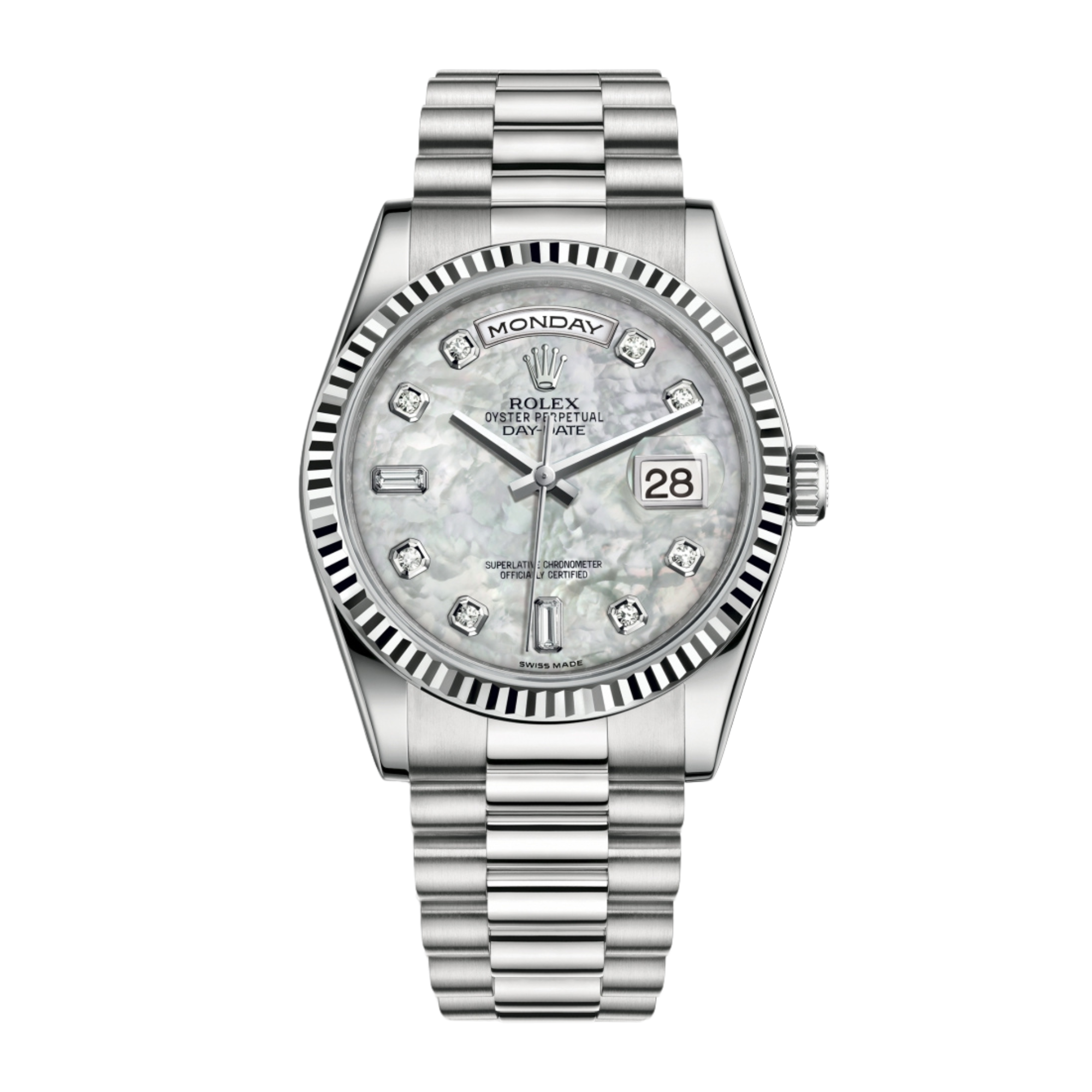 Day-Date 36 White Gold White Dial Product Image