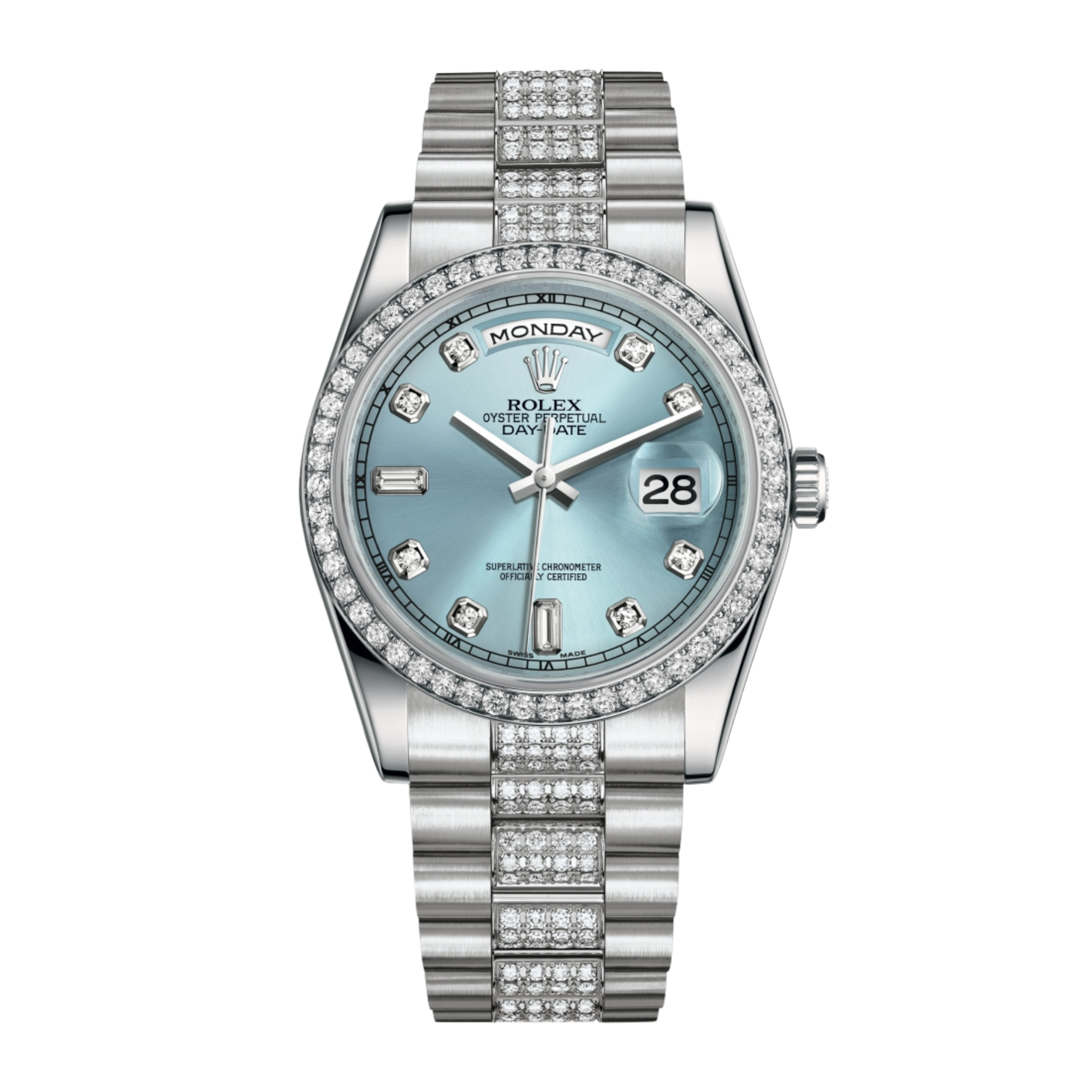Day-Date 36 Platinum Blue Dial 36mm Product Image