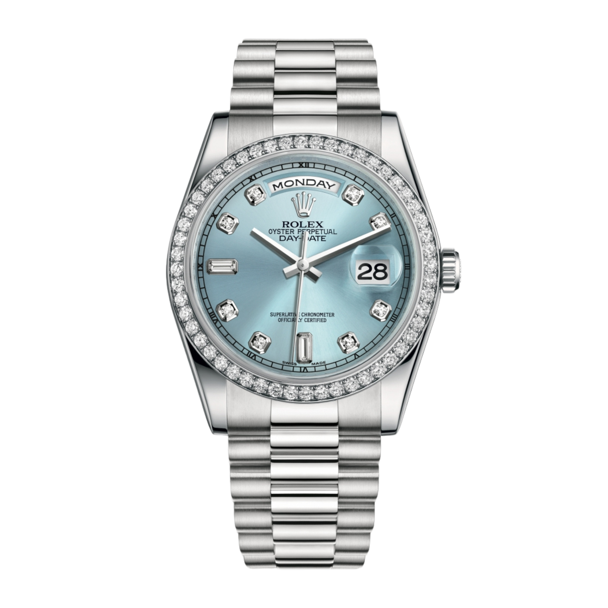 Day-Date 36 Platinum Diamond Ice Blue Dial 36mm Product Image