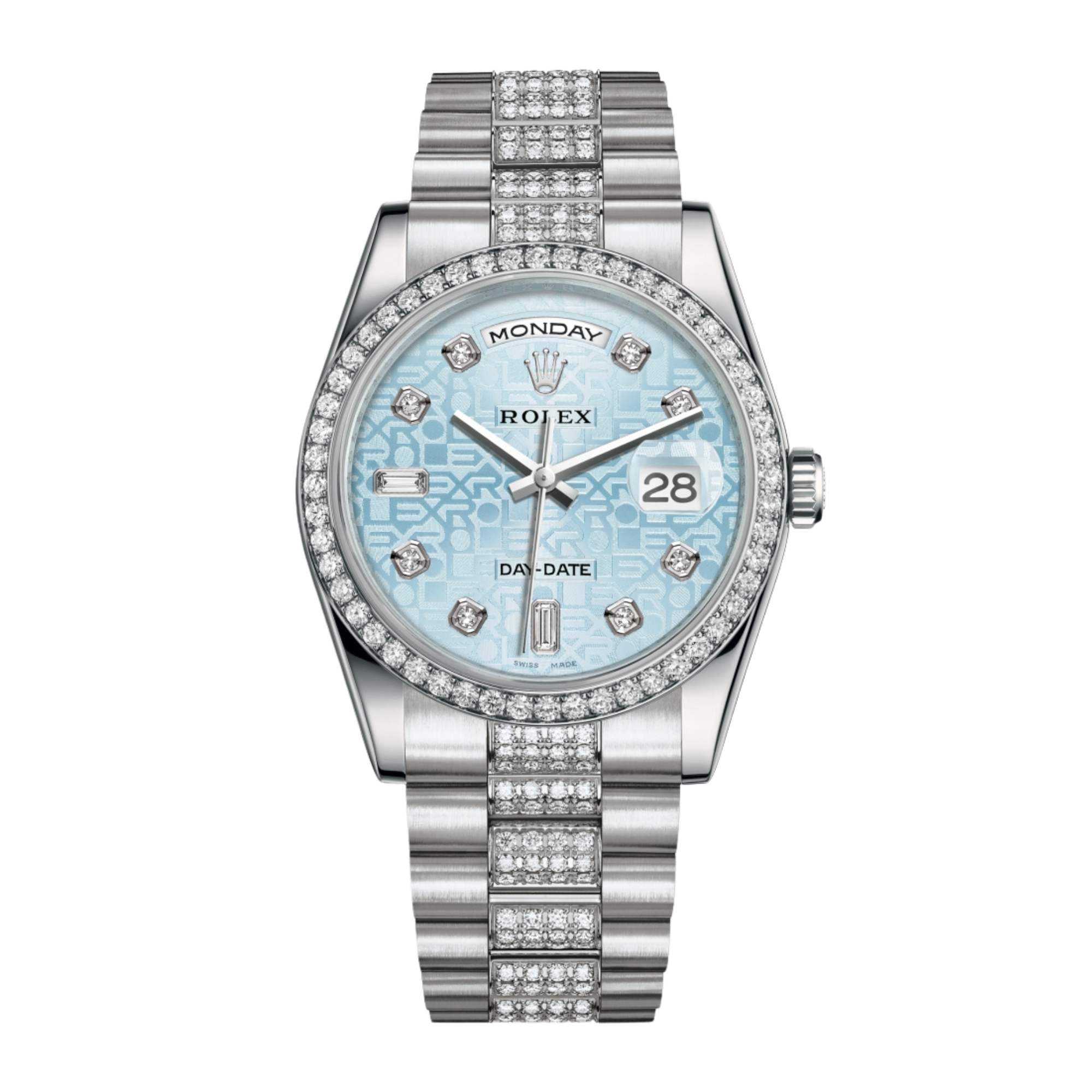 Day-Date 36 Platinum Diamond Ice Blue Computer Dial 36mm Product Image