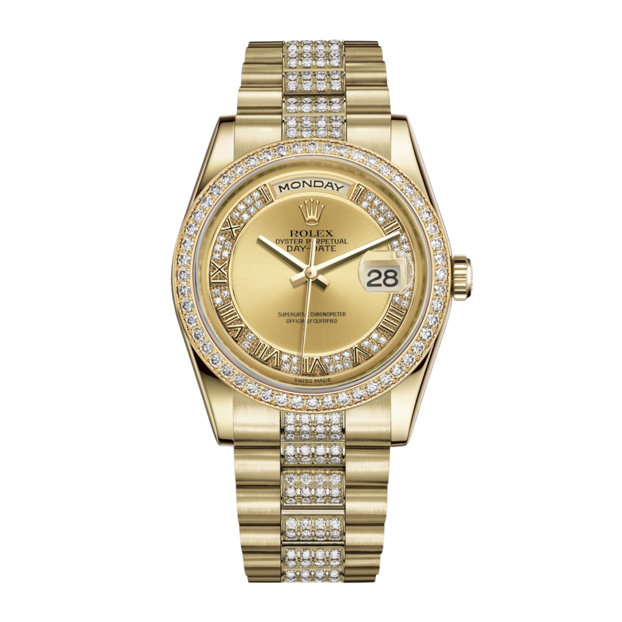 Day-Date 36 Yellow Gold Diamond Champagne Dial Product Image