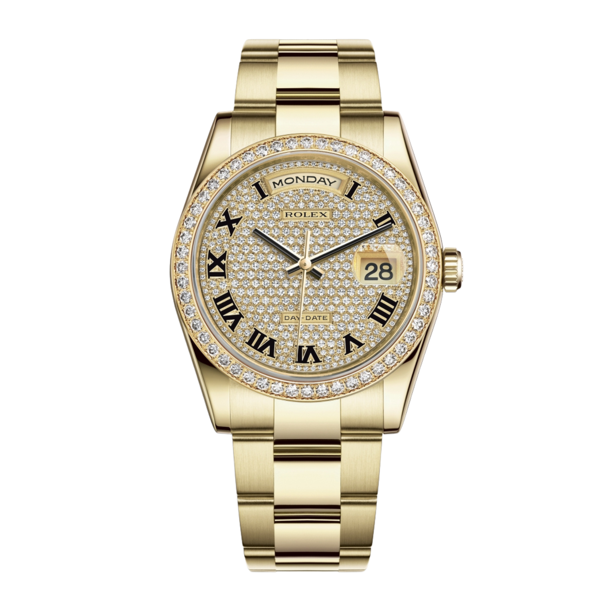 Day-Date 36 Yellow Gold Paved Dial 36mm Product Image