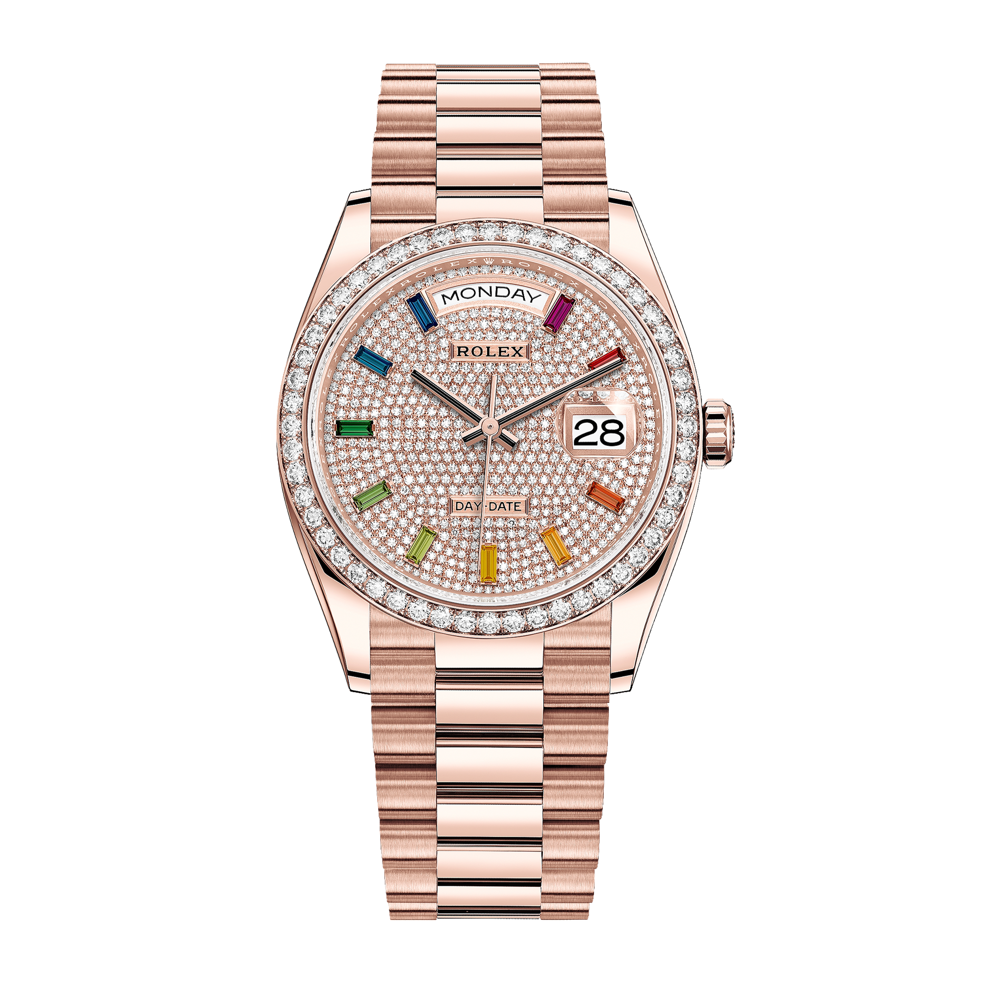 Day-Date Rose Gold Pave Dial 36mm Product Image