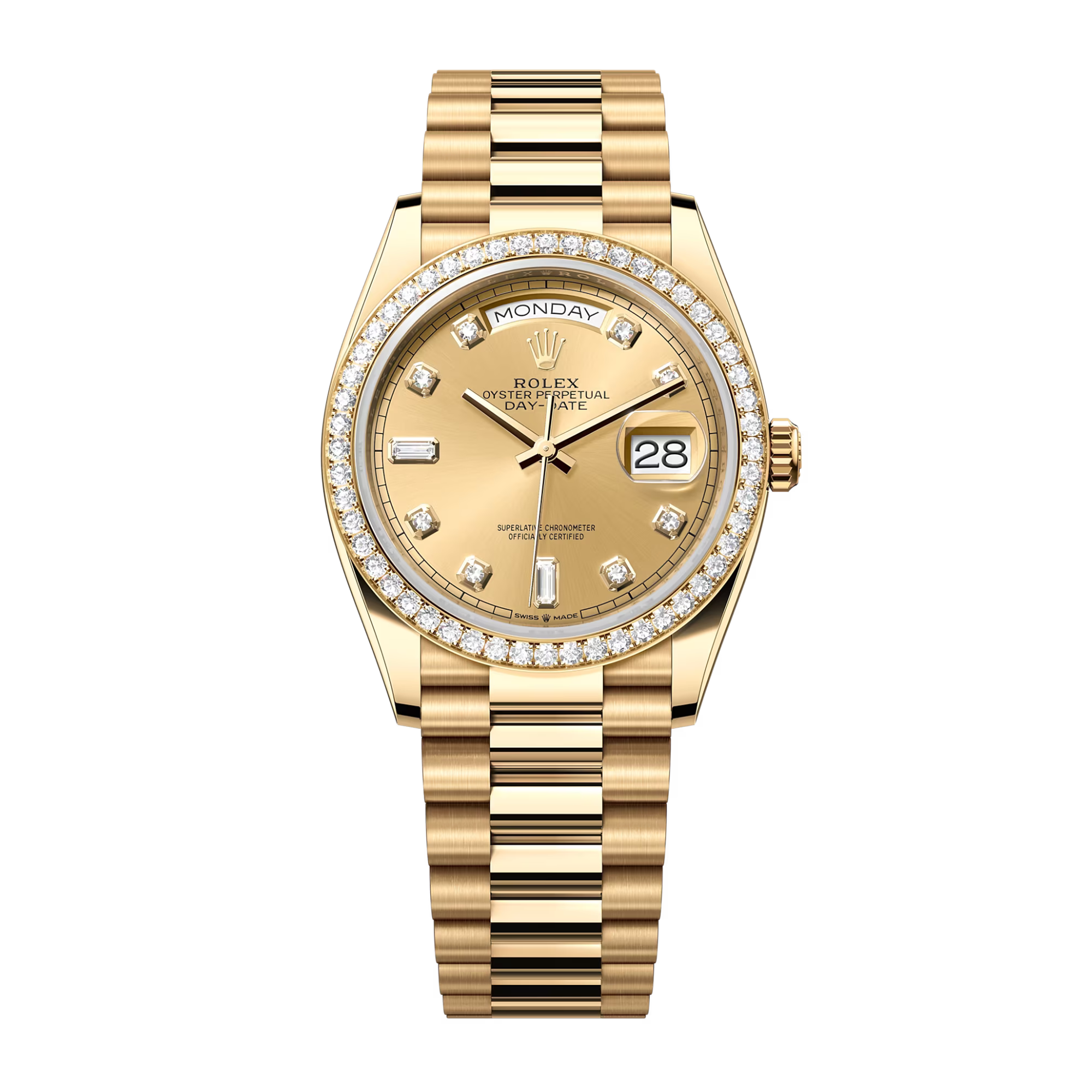 Rolex Day-Date Yellow Gold Champagne Dial 36mm 128238-0008 - Make