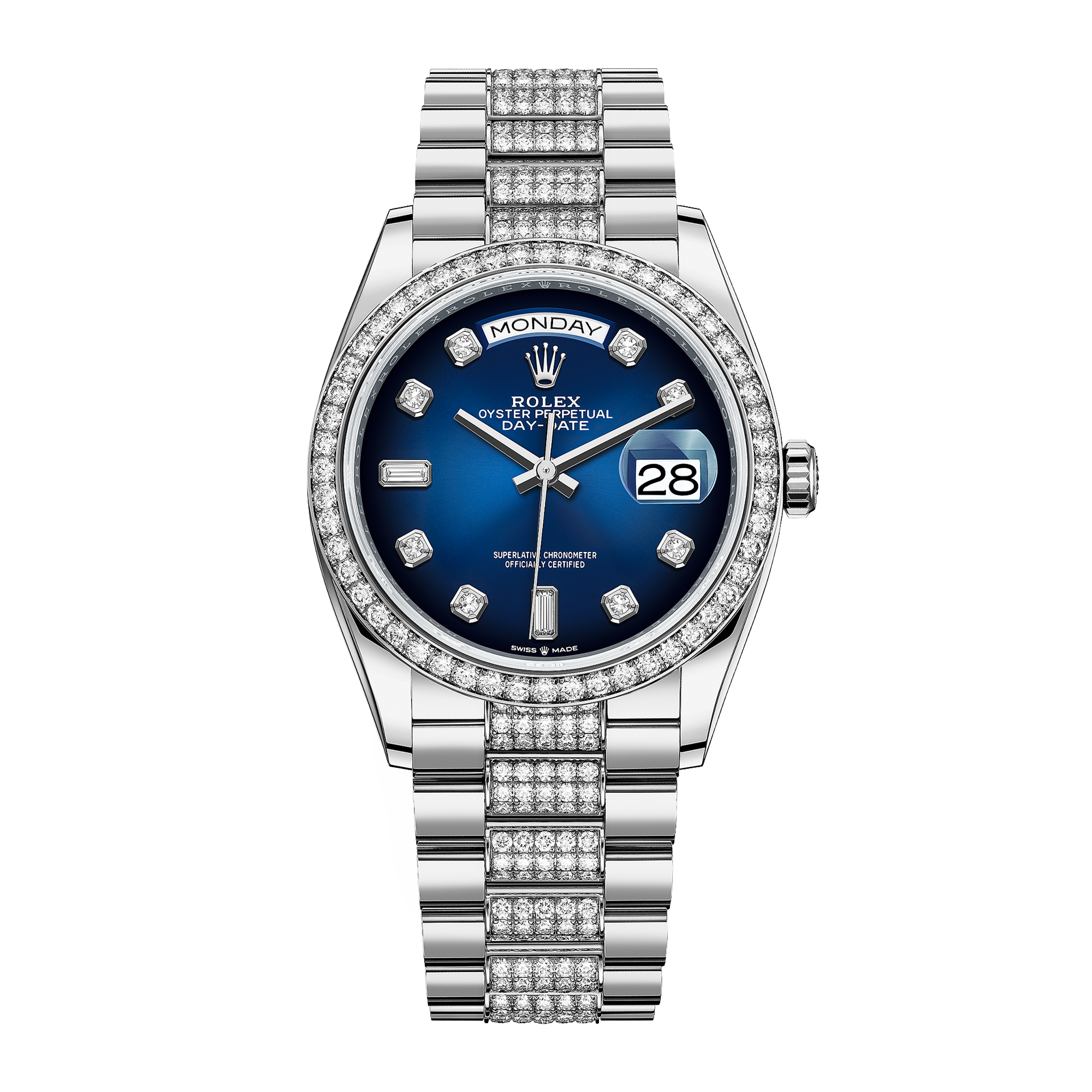 Day-Date 36 White Gold Blue Dial 36mm Product Image