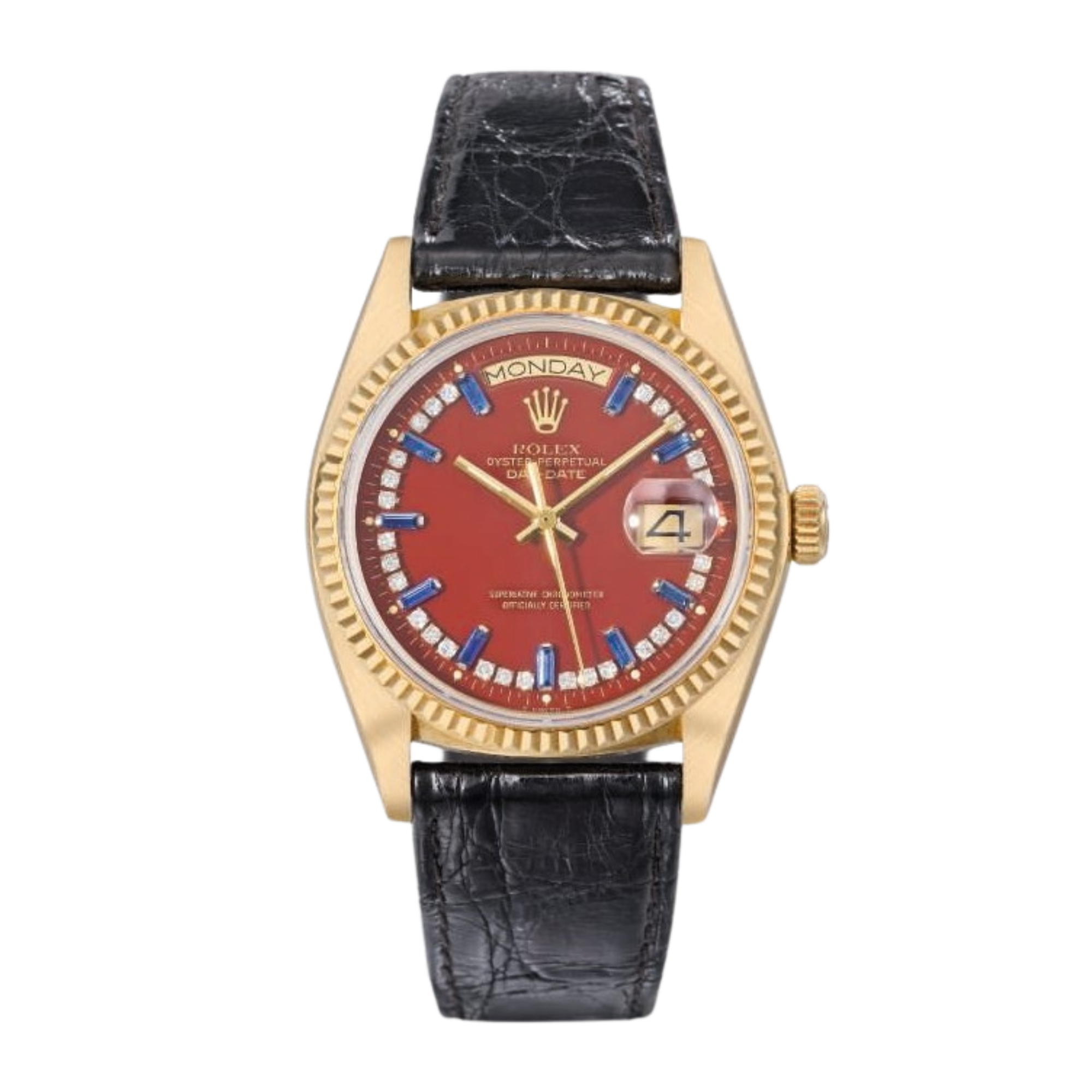 Rolex Day-Date 36 White Gold Red Dial 36mm 118239-0304