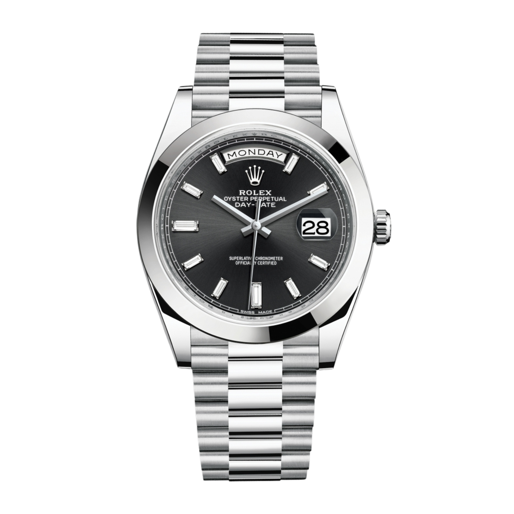 Day-Date 40 Platinum Black Dial 40mm Product Image
