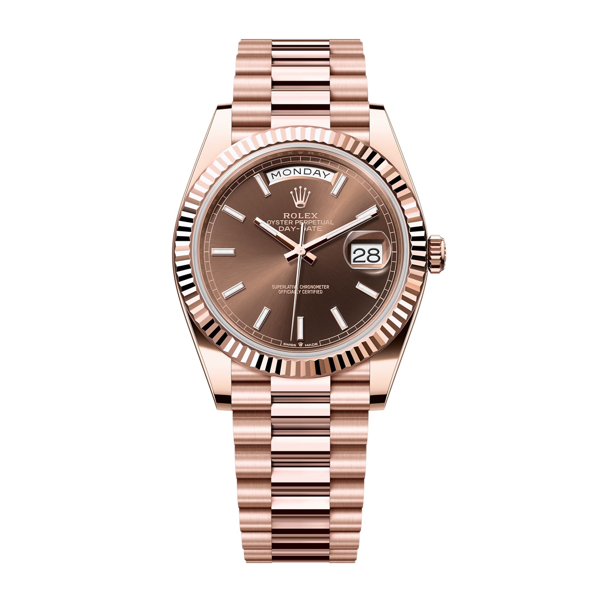 Day-Date 40 Rose Gold Brown Dial 40mm Product Image