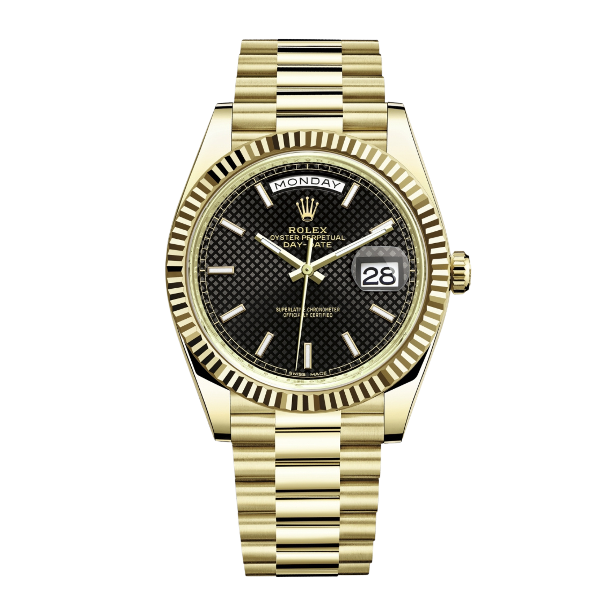 Day-Date 40 Yellow Gold Black Dial Product Image