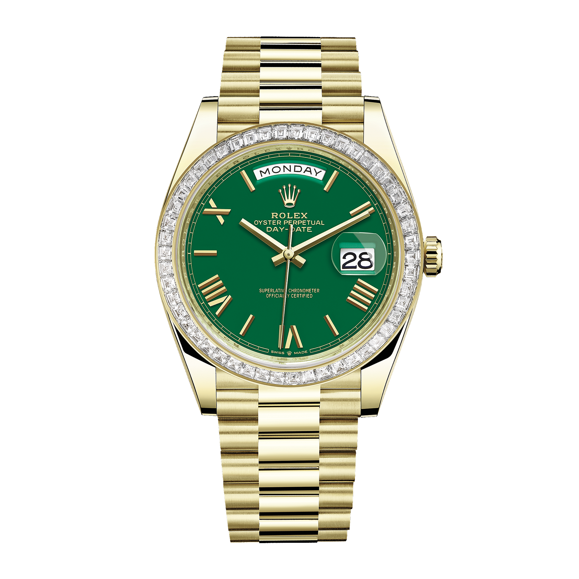 Day-Date 40 Yellow Gold Diamond Green Dial 40mm Product Image