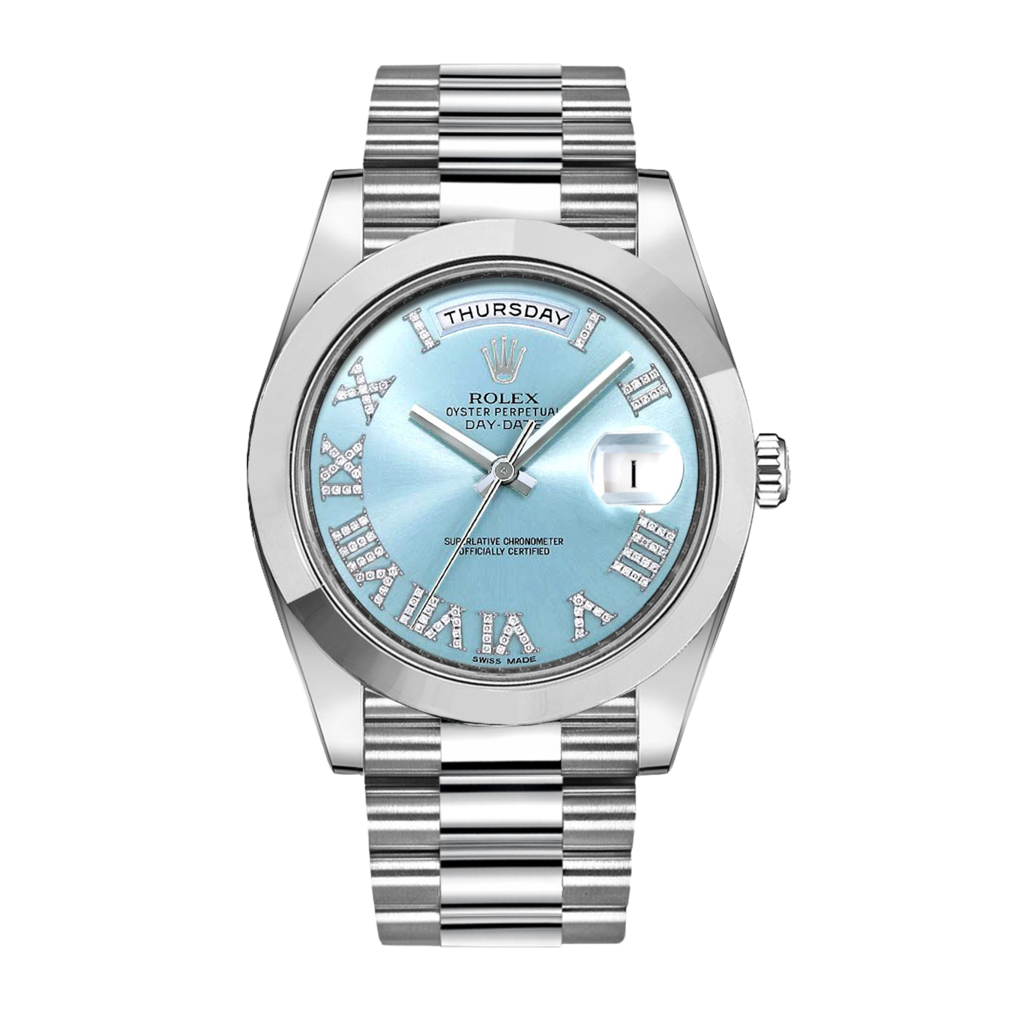 Day-Date II Platinum Blue Dial 41mm Product Image