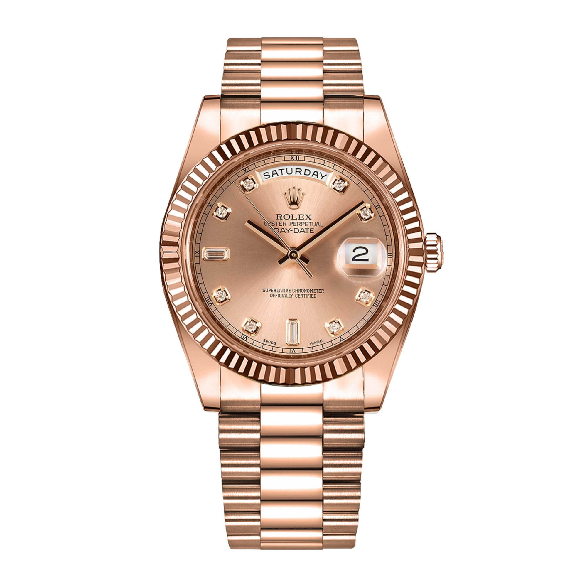 その他 moni Rolex Day-Date II Yellow Gold Black Dial 41mm 218238-0041