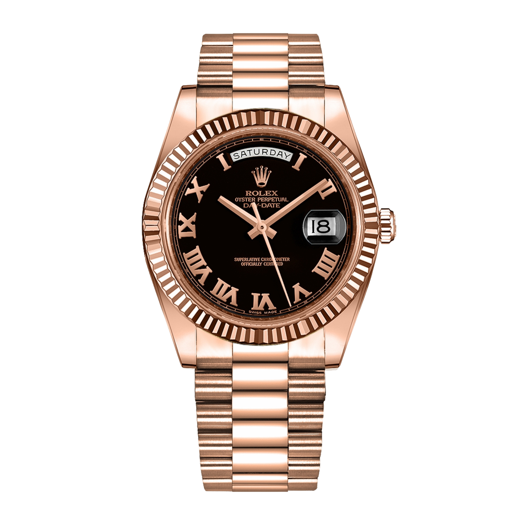 Day-Date II Rose Gold Black Dial 41mm Product Image