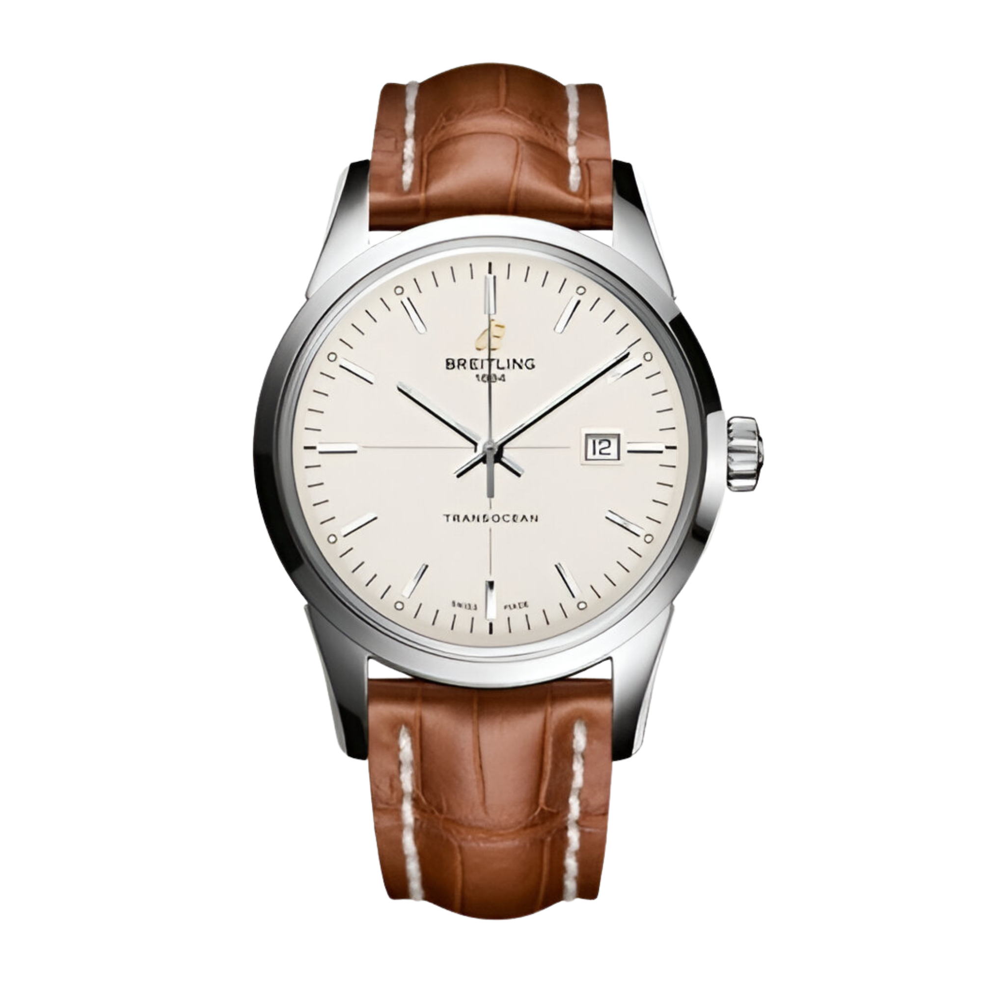 Transocean Date Steel Silver Dial 43mm Product Image