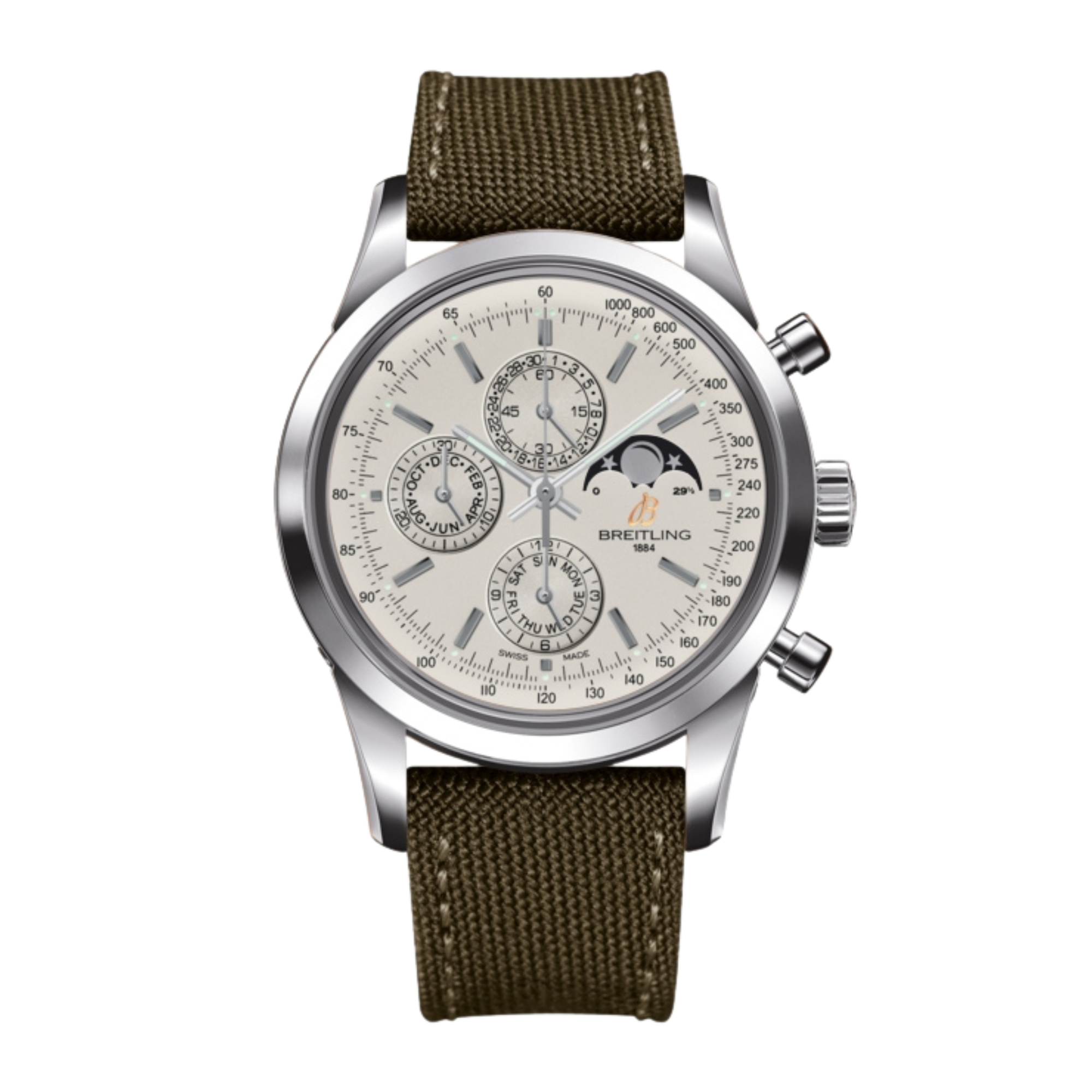 Transocean Chronograph 1461 Steel Silver Dial 43mm Product Image