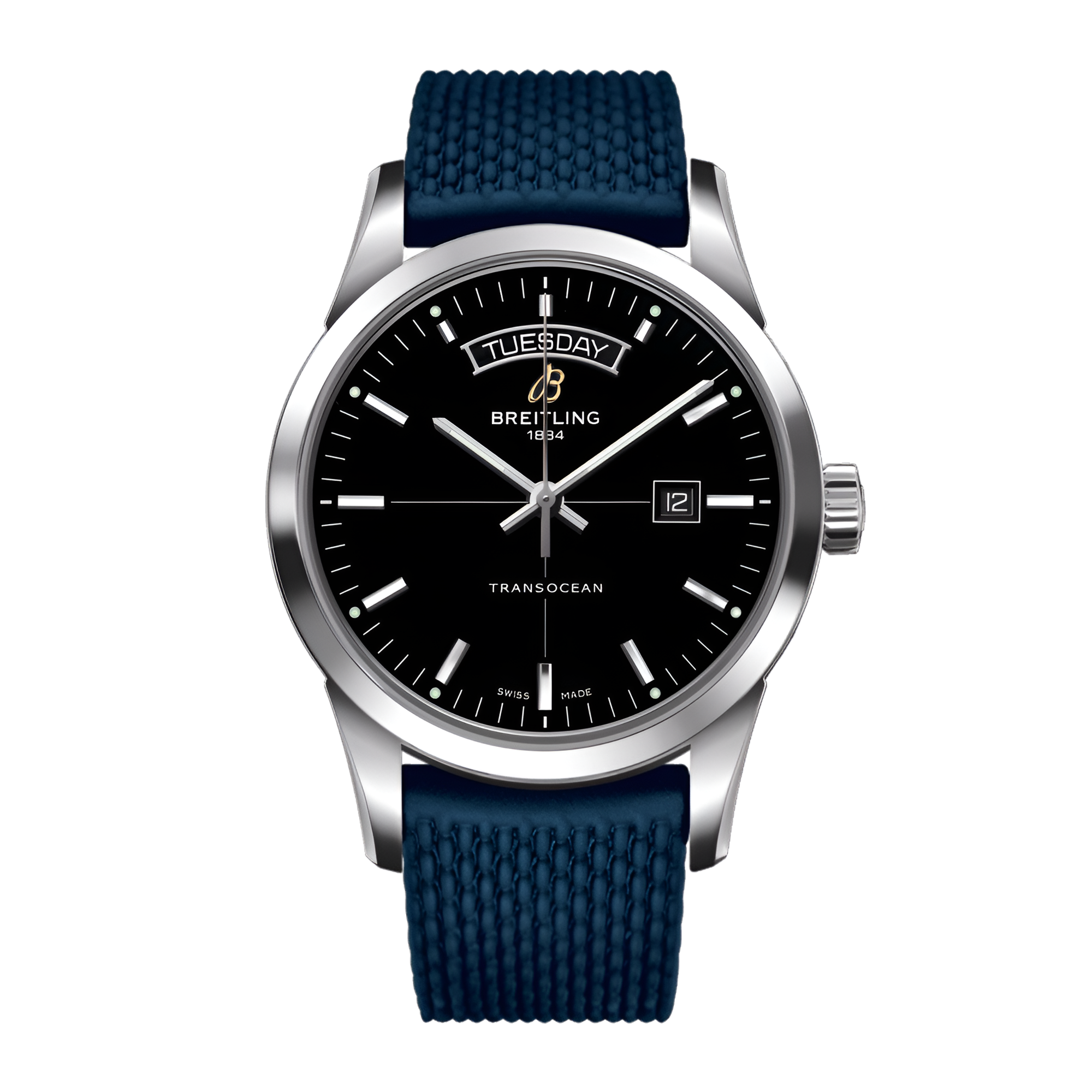 Transocean Day & Date Steel Black Dial 43mm Product Image