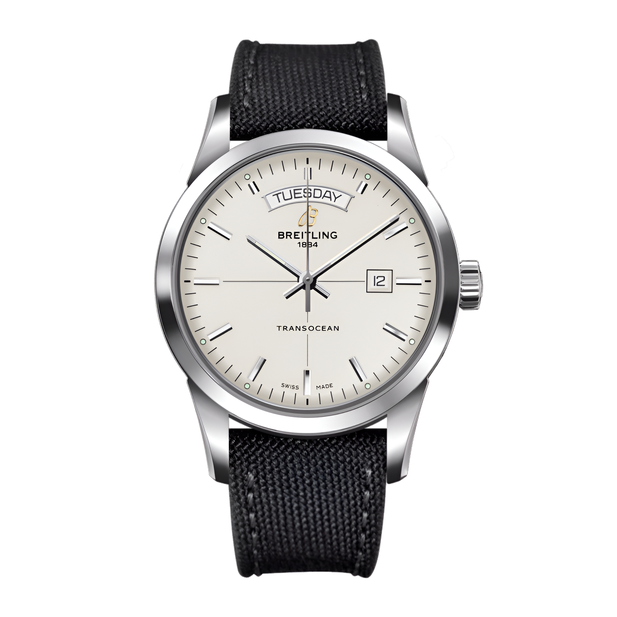 Transocean Day & Date Steel Silver Dial 43mm Product Image