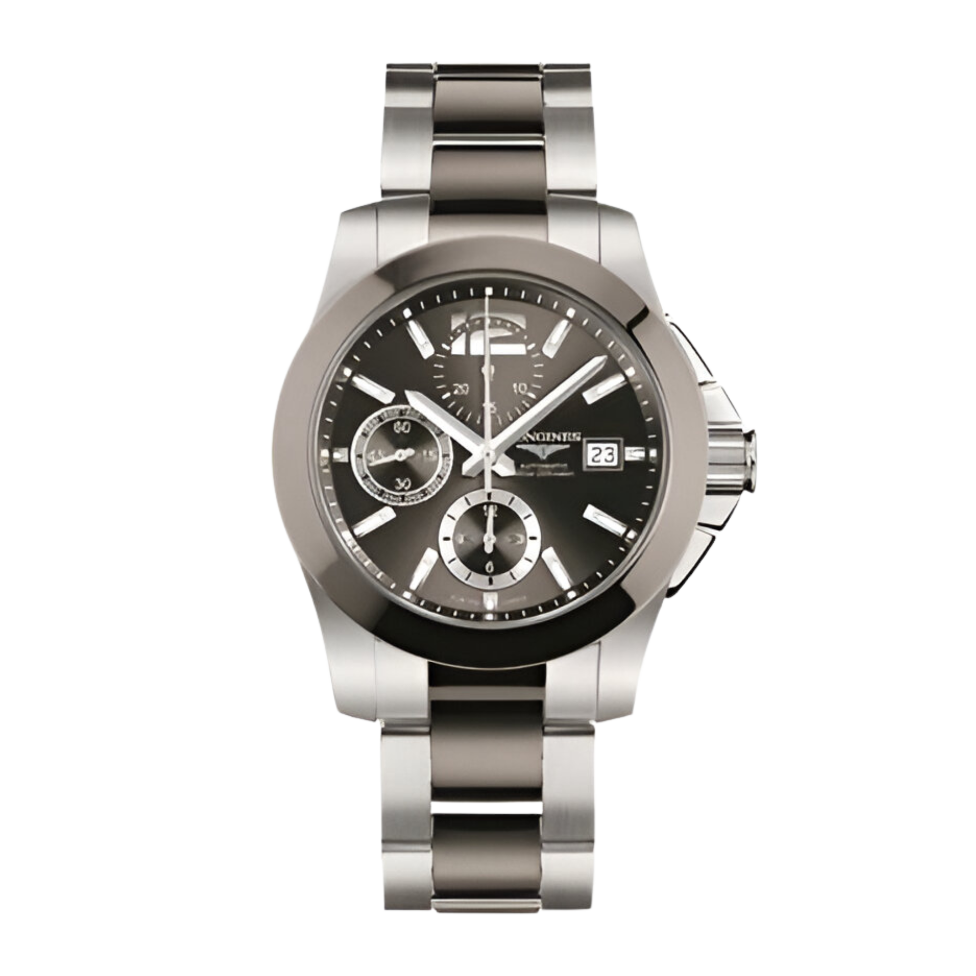 じん様 Longines Conquest Chronograph Ceramic Black Dial 41mm L3