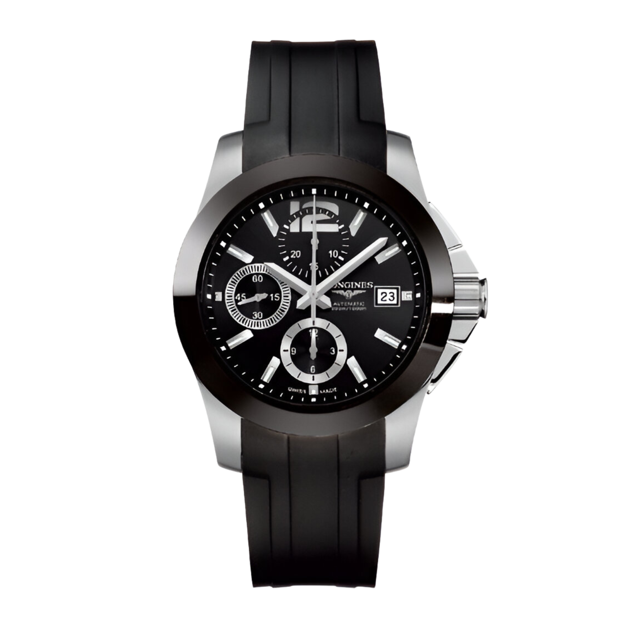 クローズエボル Longines Conquest Chronograph Ceramic Black Dial 41mm L3