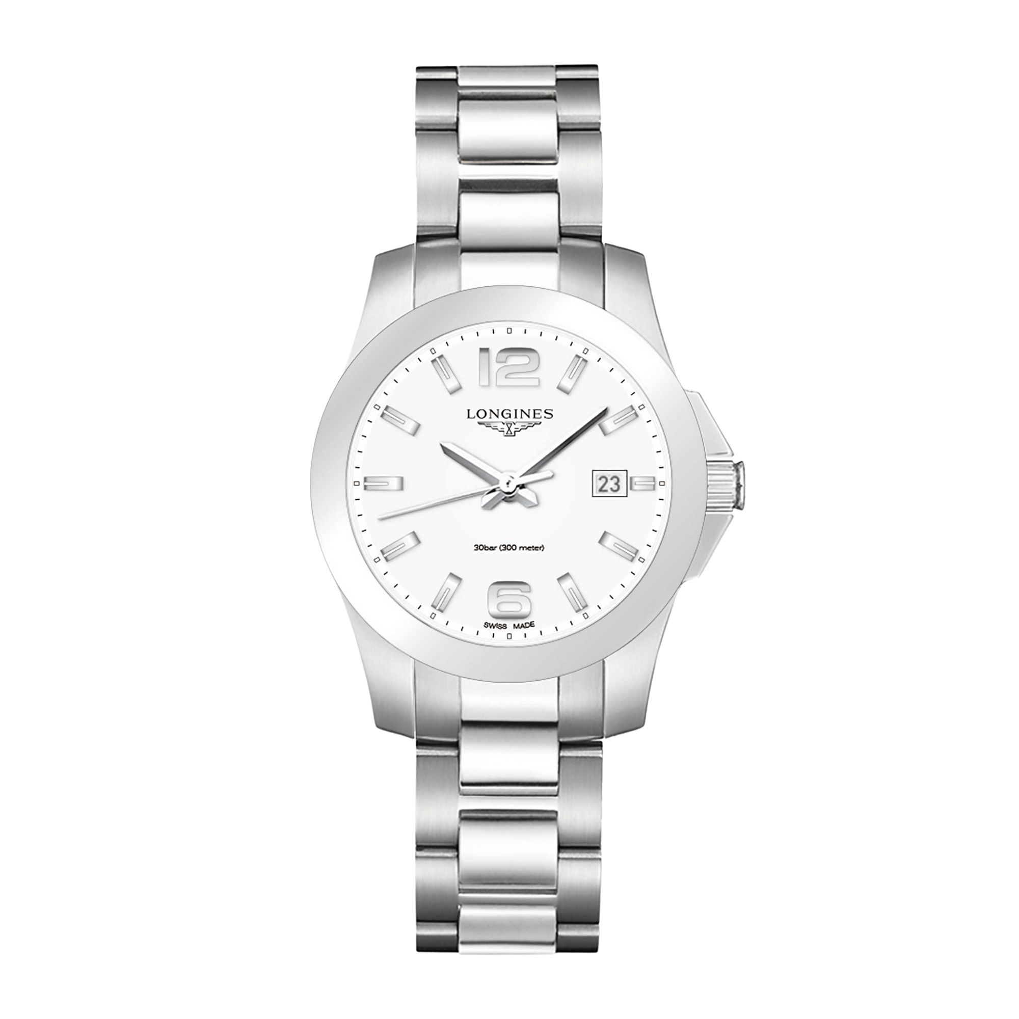Longines Conquest Steel White Dial 36mm L3.378.4.16.6 - Make an