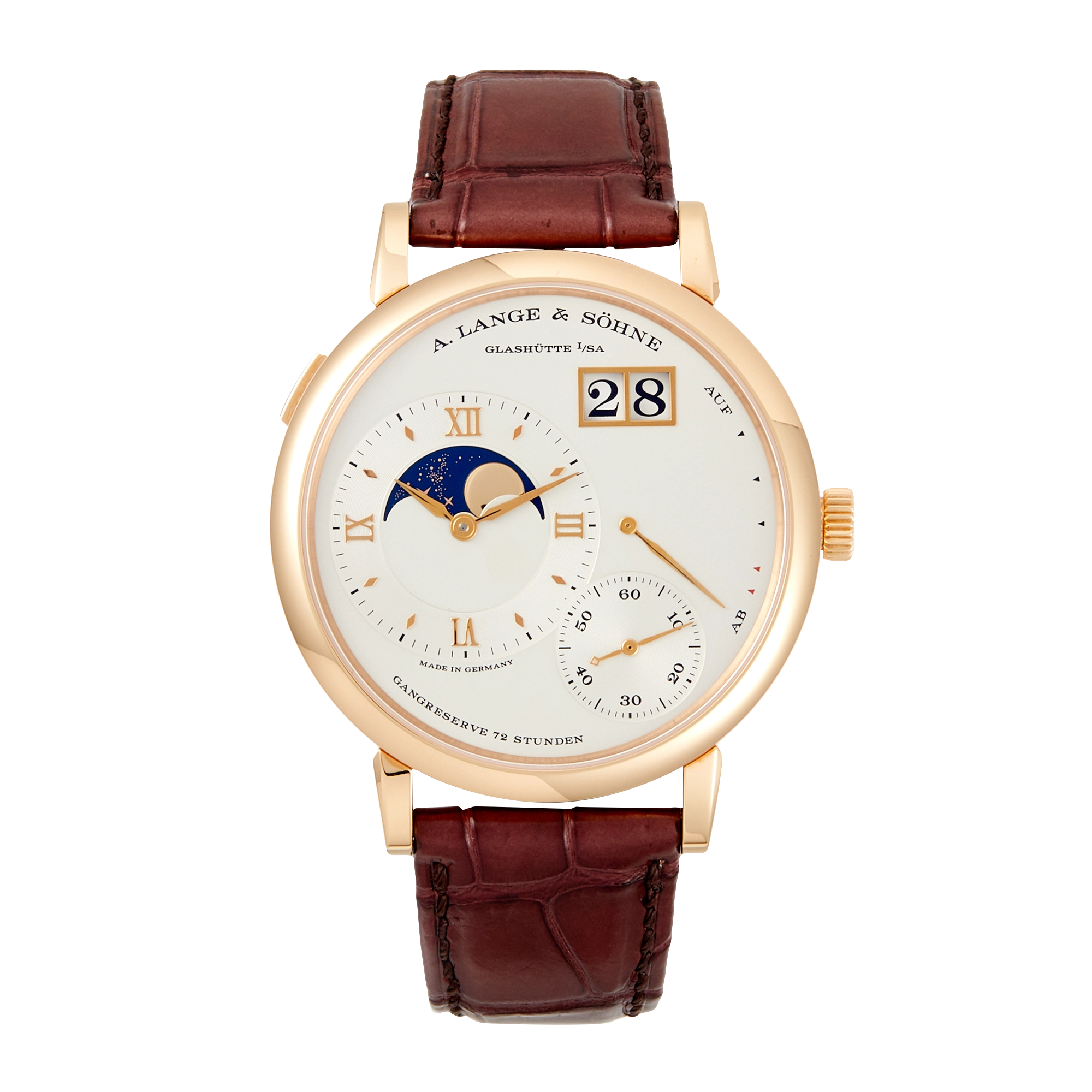 Lange 1 Grand Moon Phase Rose Gold Silver Dial 41mm Product Image