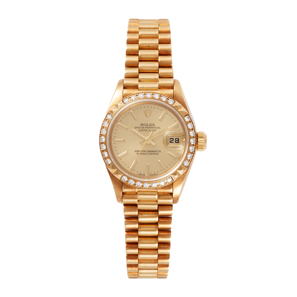 Datejust Yellow Gold Diamond Champagne Dial 26mm Product Image