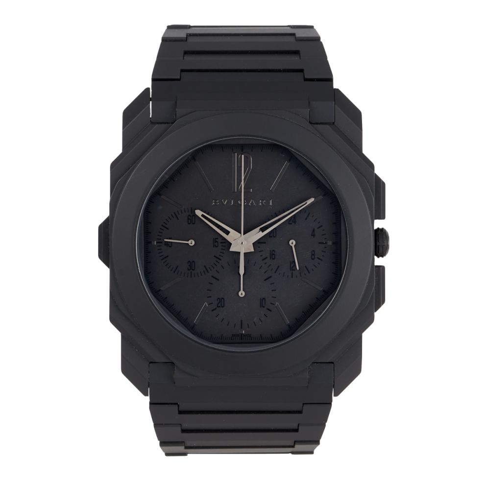 Octo Finissimo Chronograph GMT Ceramic Black Dial 43mm Product Image