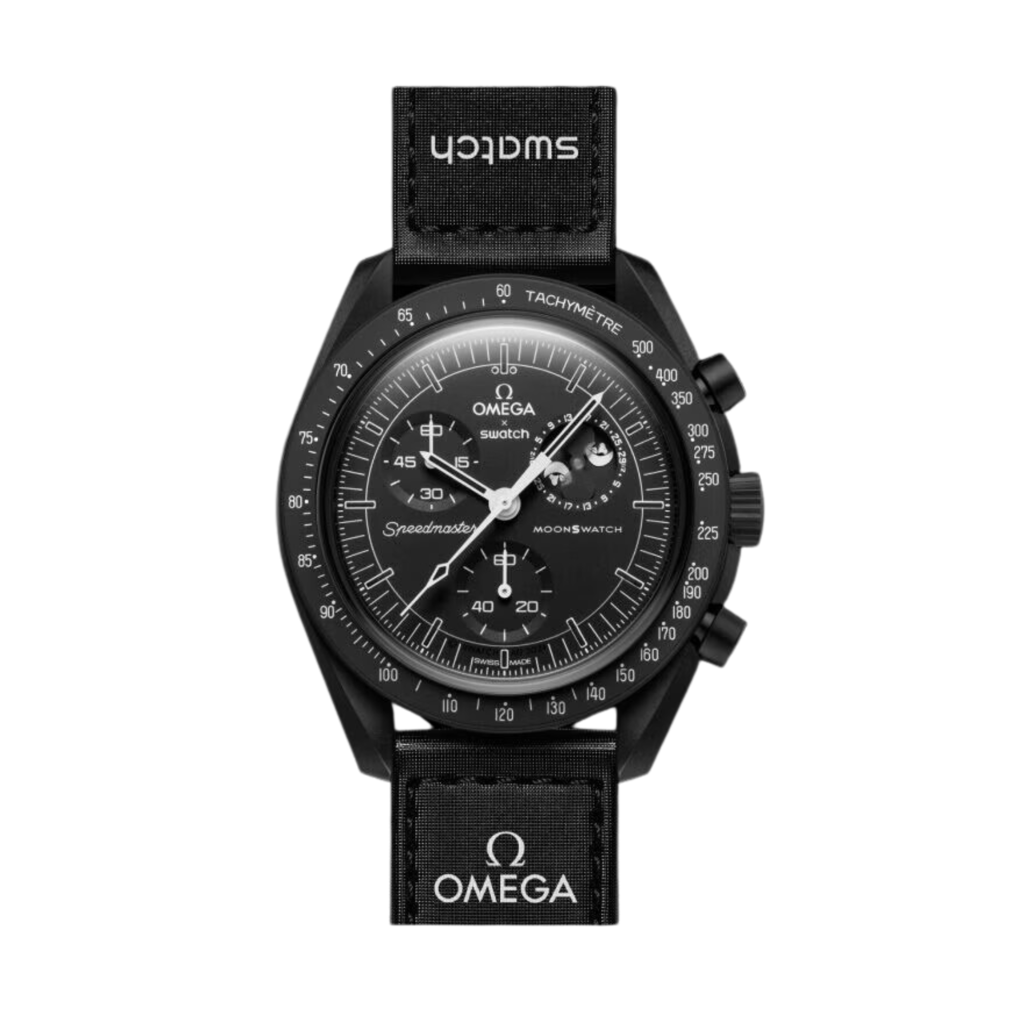 MoonSwatch Mission to the Moonphase New Moon Snoopy Black 42mm Product Image