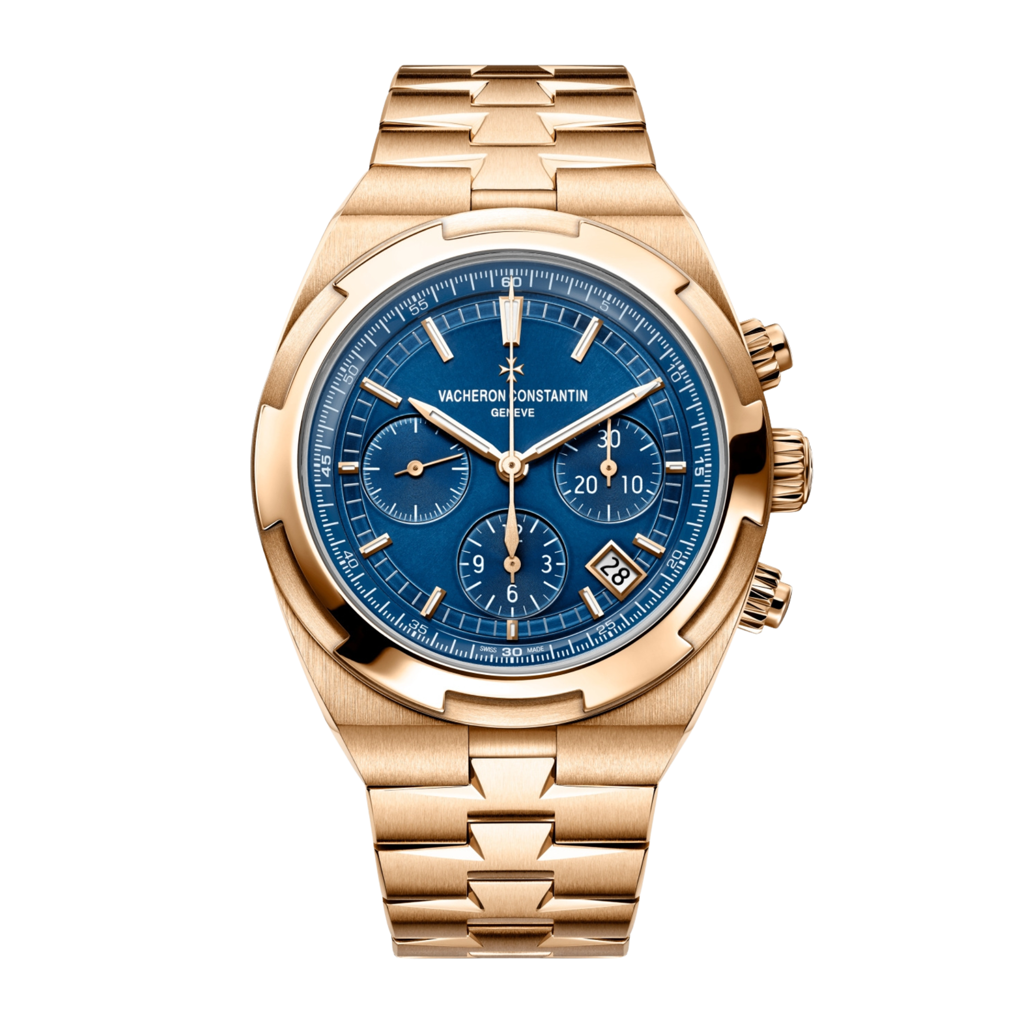 Overseas Chronograph Rose Gold Blue Dial 43mm Product Image