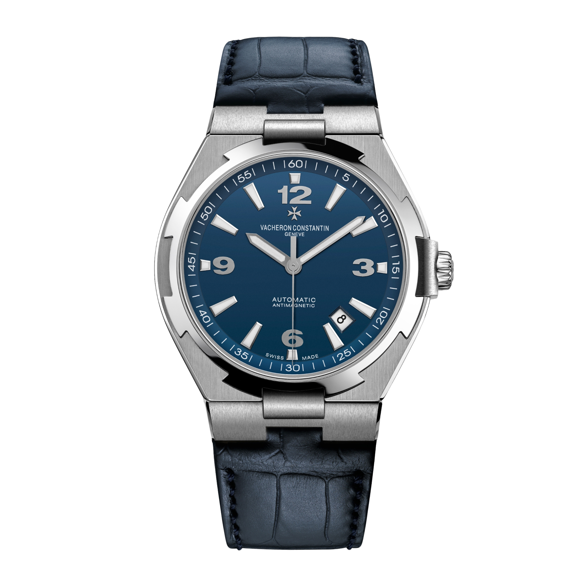 Overseas Steel Blue Dial 42mm Product Image