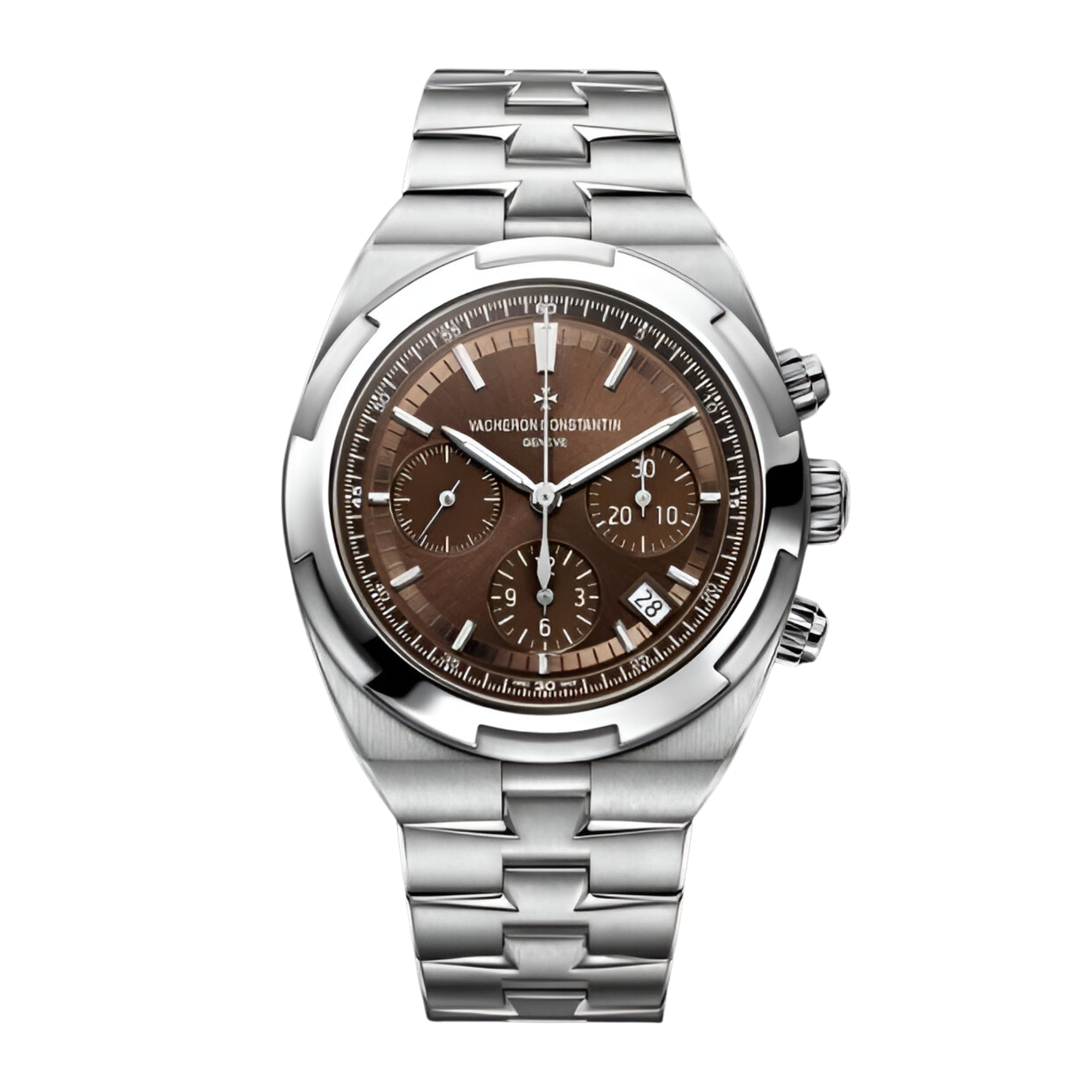 Overseas 43 Chronograph Stainless Steel Brown Dial Product Image