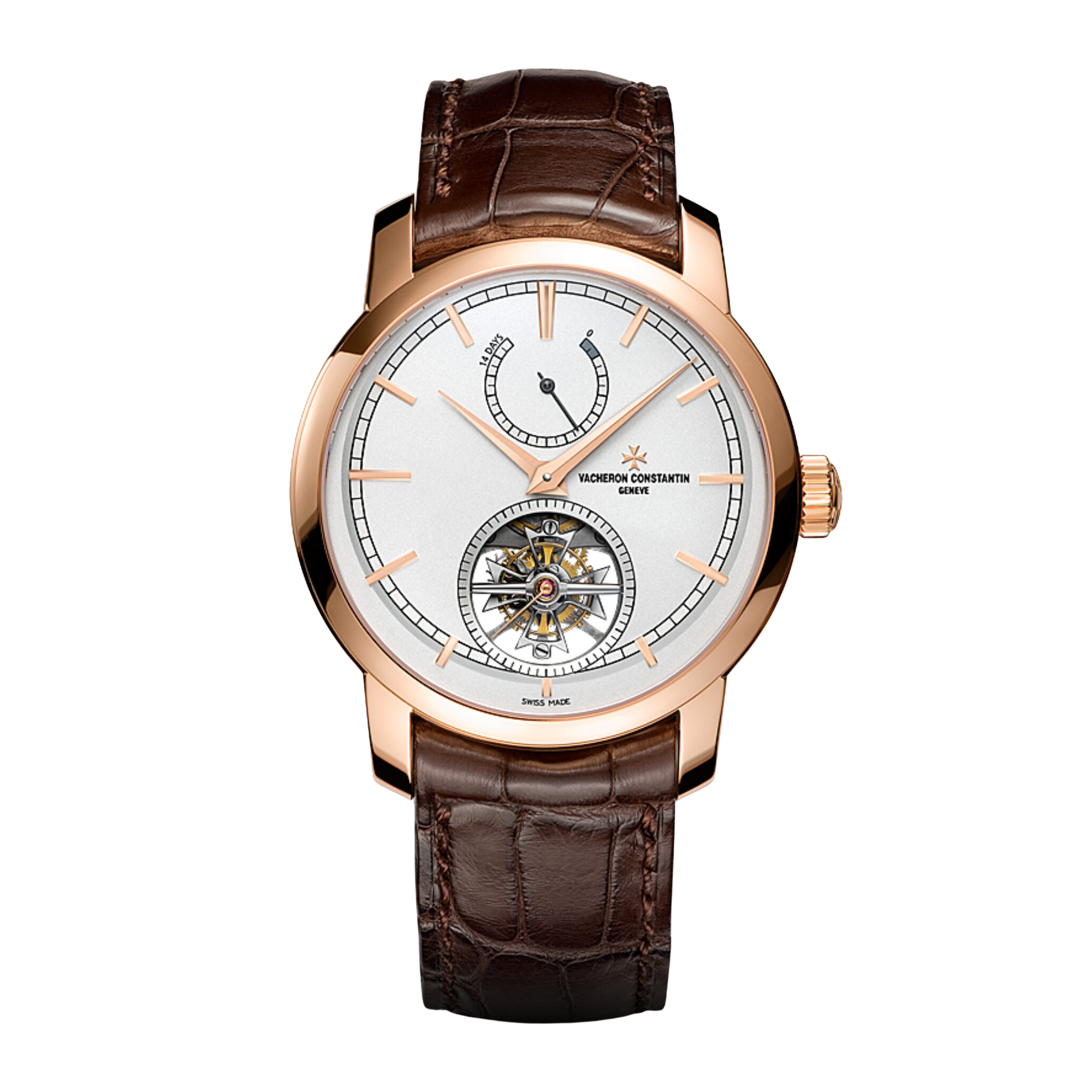 Traditionnelle 14-Day Tourbillon Rose Gold Silver Dial 42mm Product Image