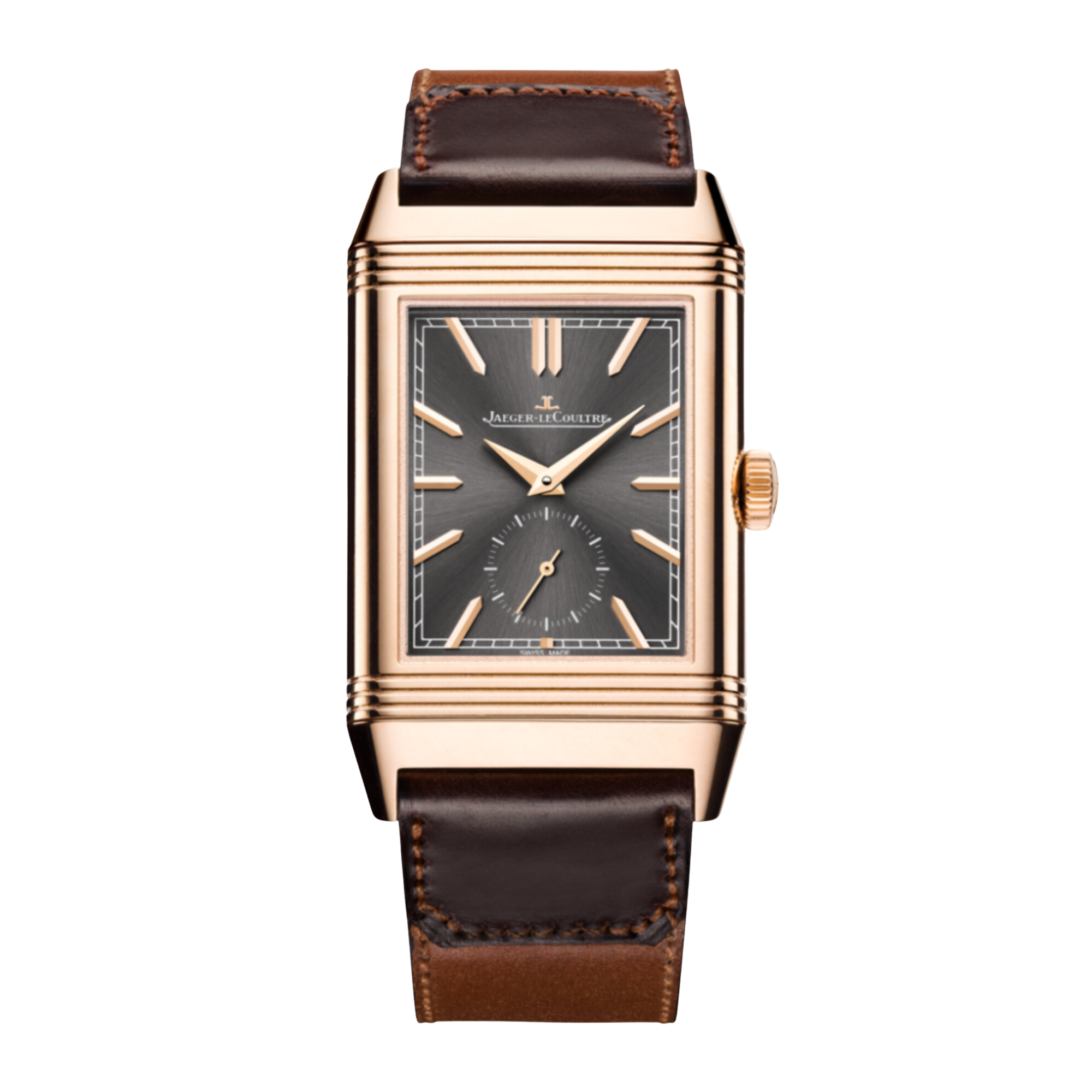Reverso Tribute Duoface Rose Gold Grey Dial 26mm Product Image