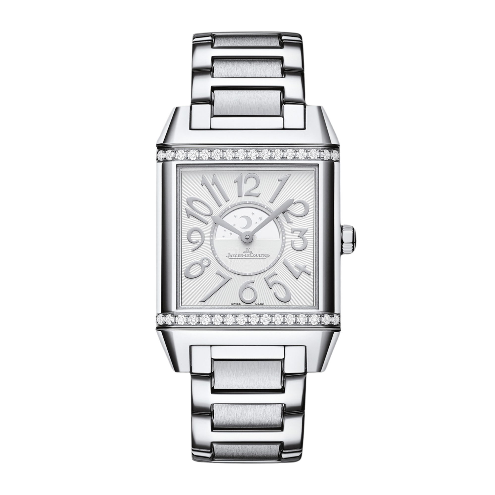 Reverso Squadra Lady Duetto Bracelet Steel Silver Dial 29mm Product Image