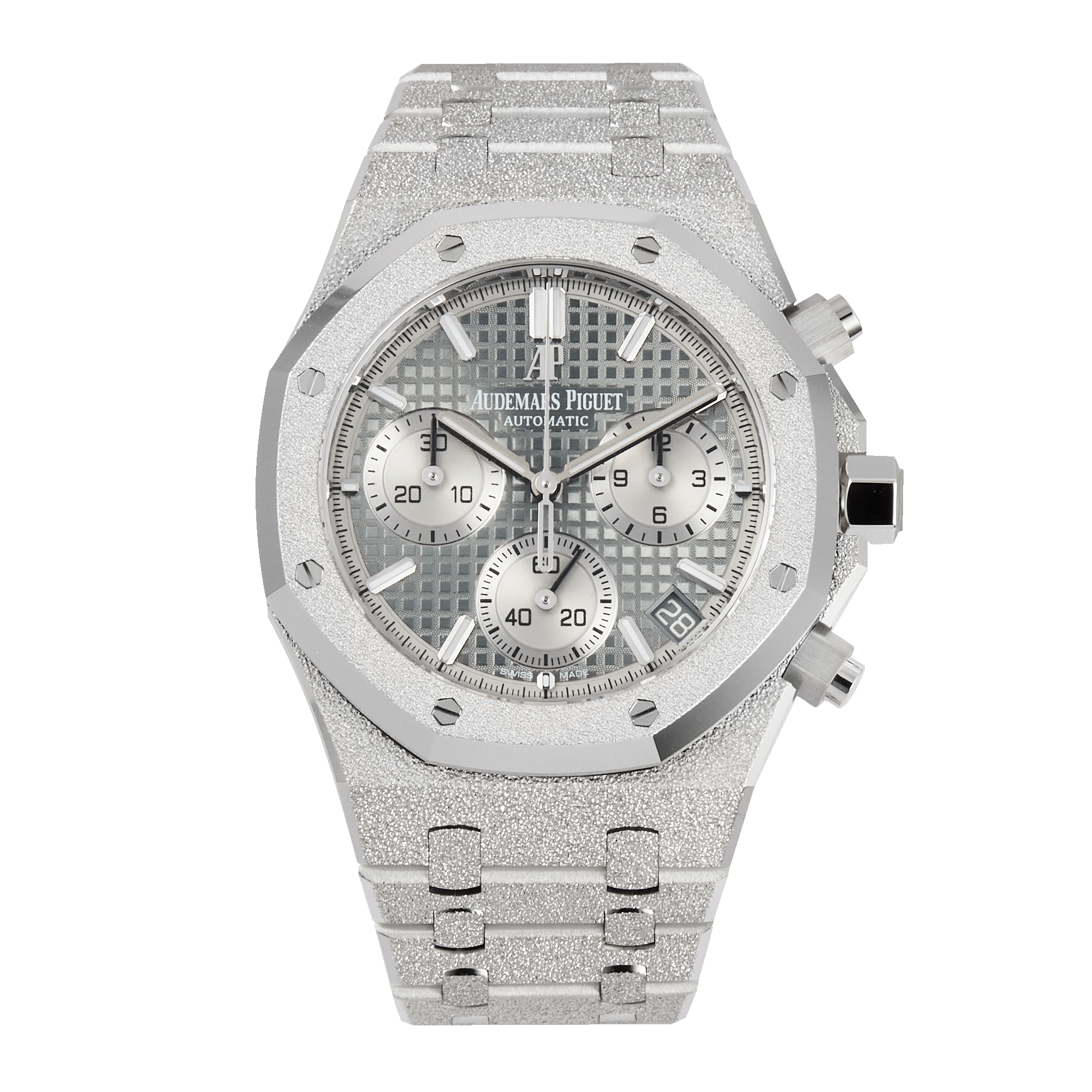 Royal Oak Chronograph Frosted White Gold Grey Dial 41mm Product Image 8