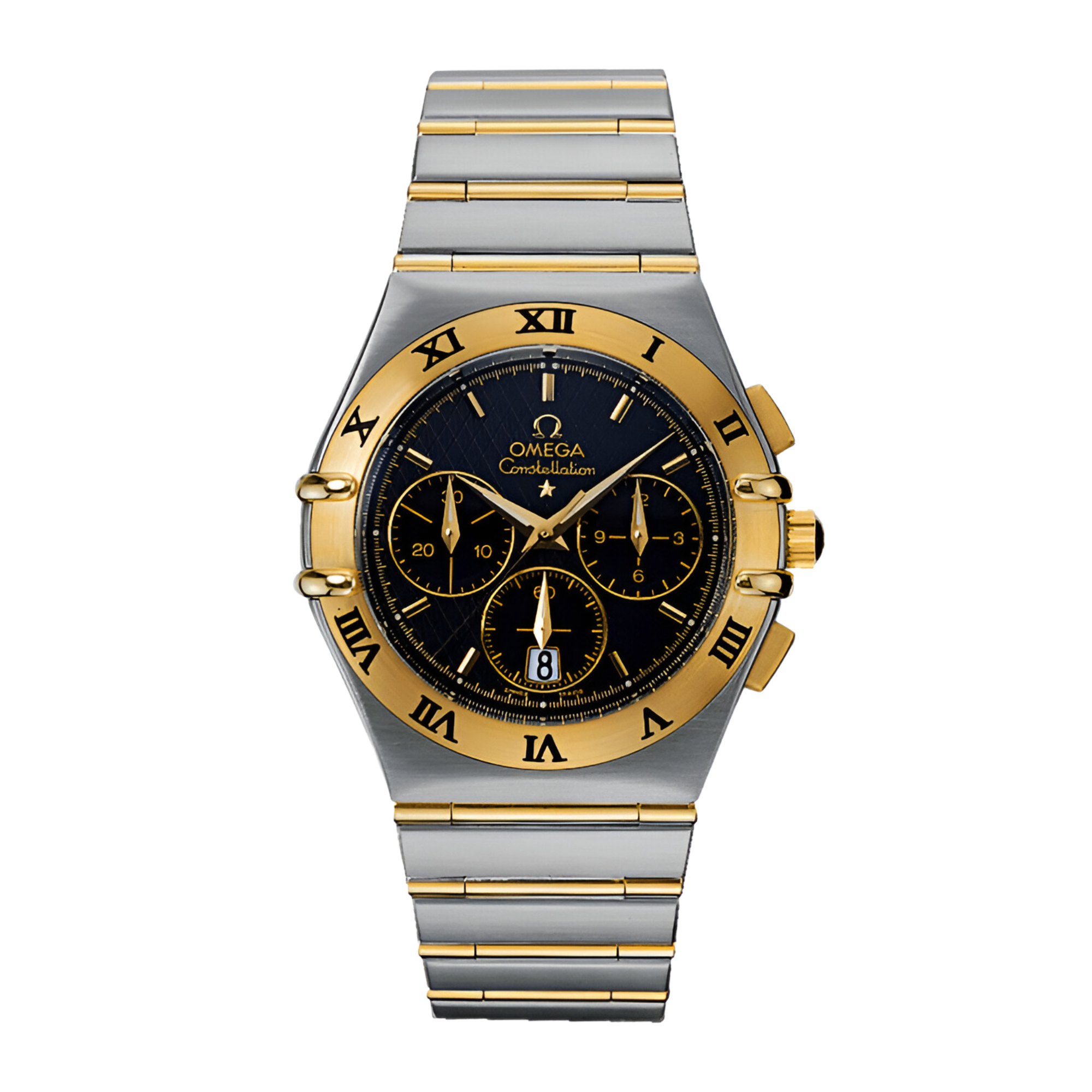 Constellation Chronograph Yellow Gold & Steel Black Dial 39mm Product Image