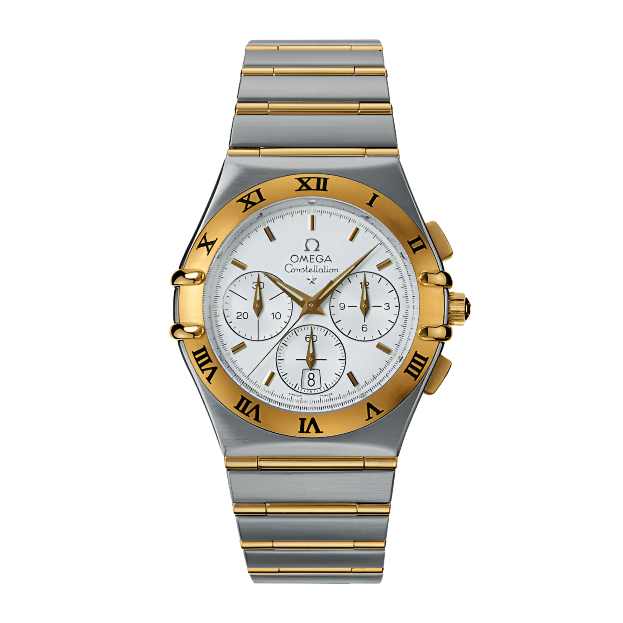 Constellation Chronograph Yellow Gold & Steel Silver Dial 39mm Product Image