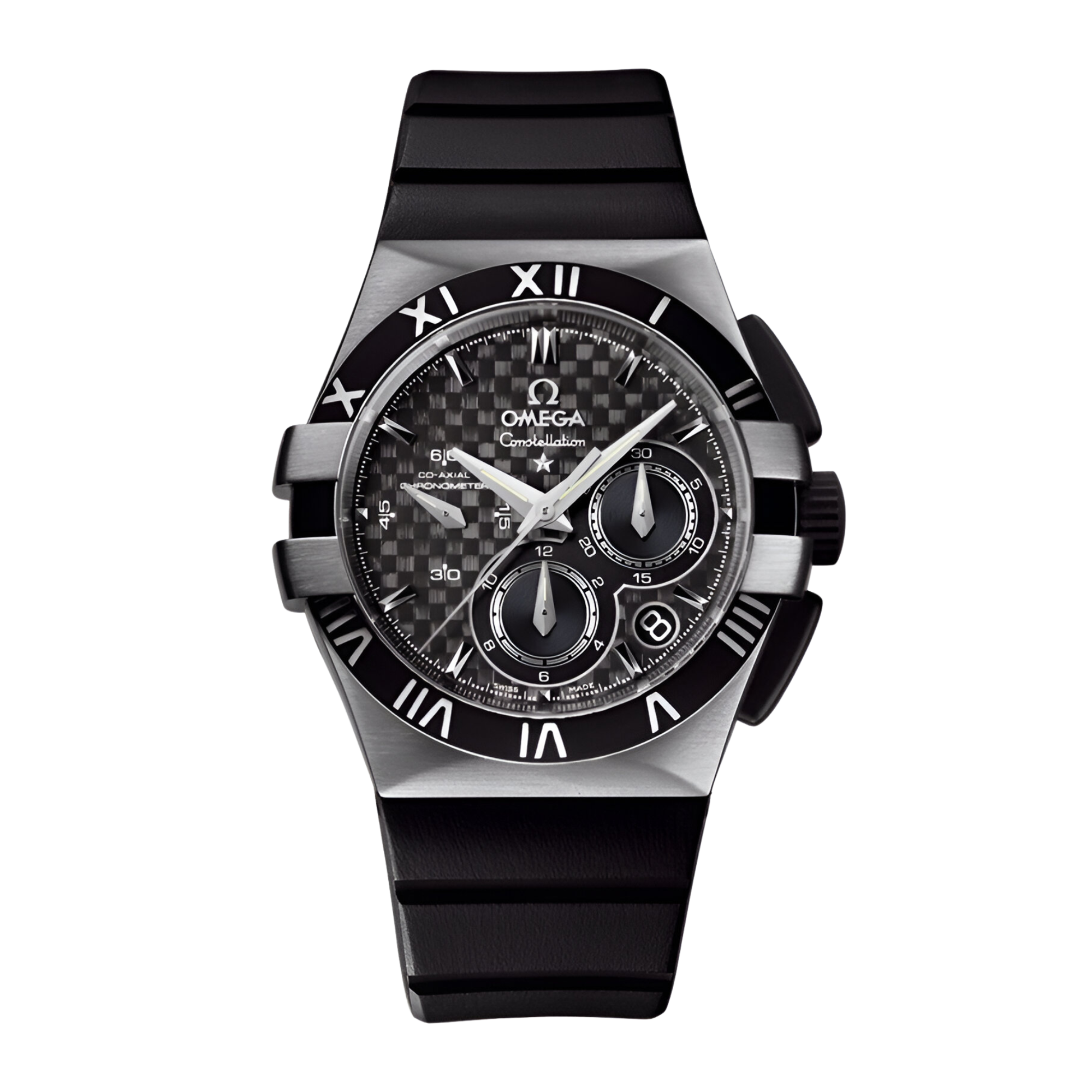 Omega Constellation Chronograph Titanium Black Dial 41mm 121.92
