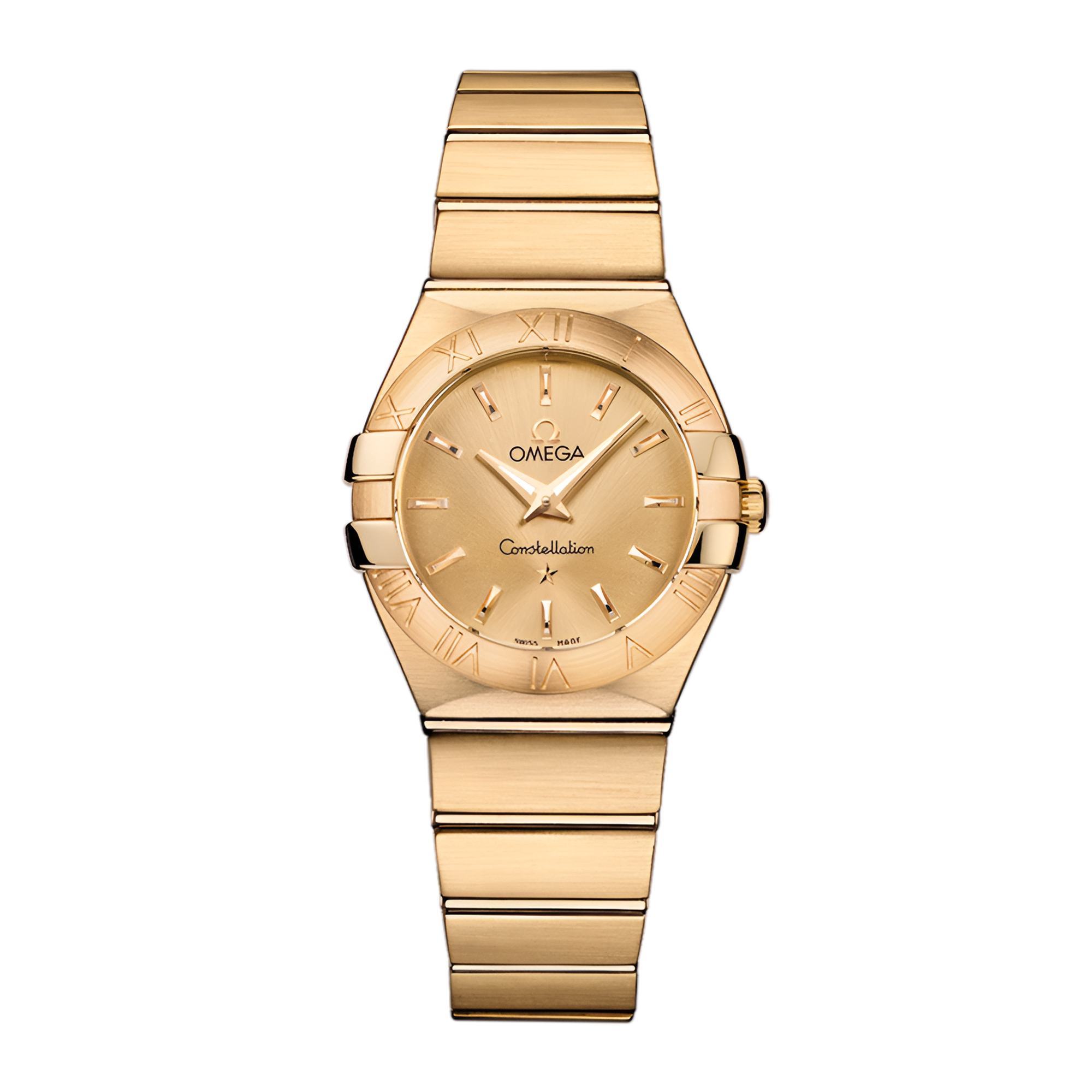 Omega Constellation Quartz Yellow Gold & Steel Champagne Dial 34mm